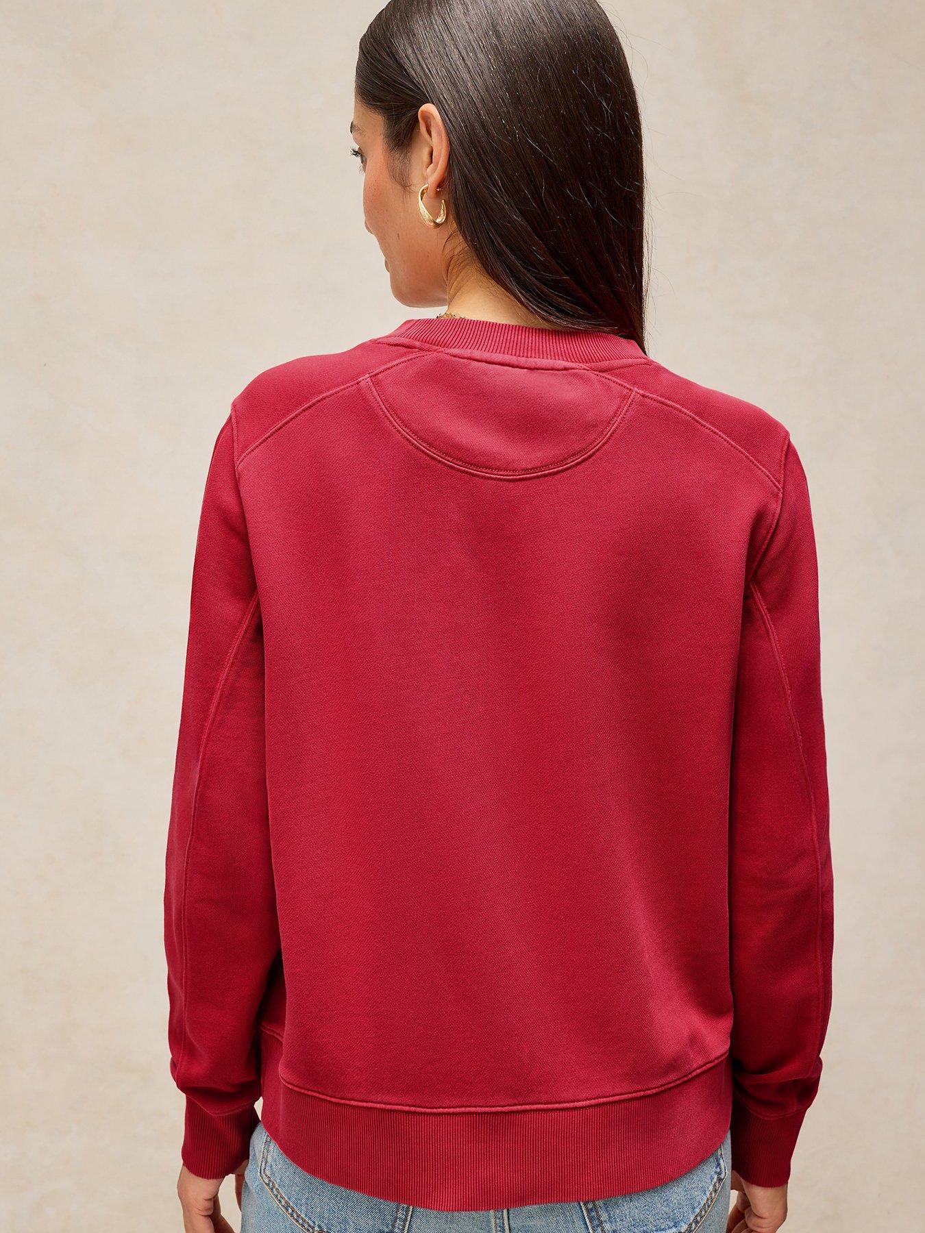 Image 2 of 5 of White Stuff Daydreamer Crew Neck Sweatshirt - Red