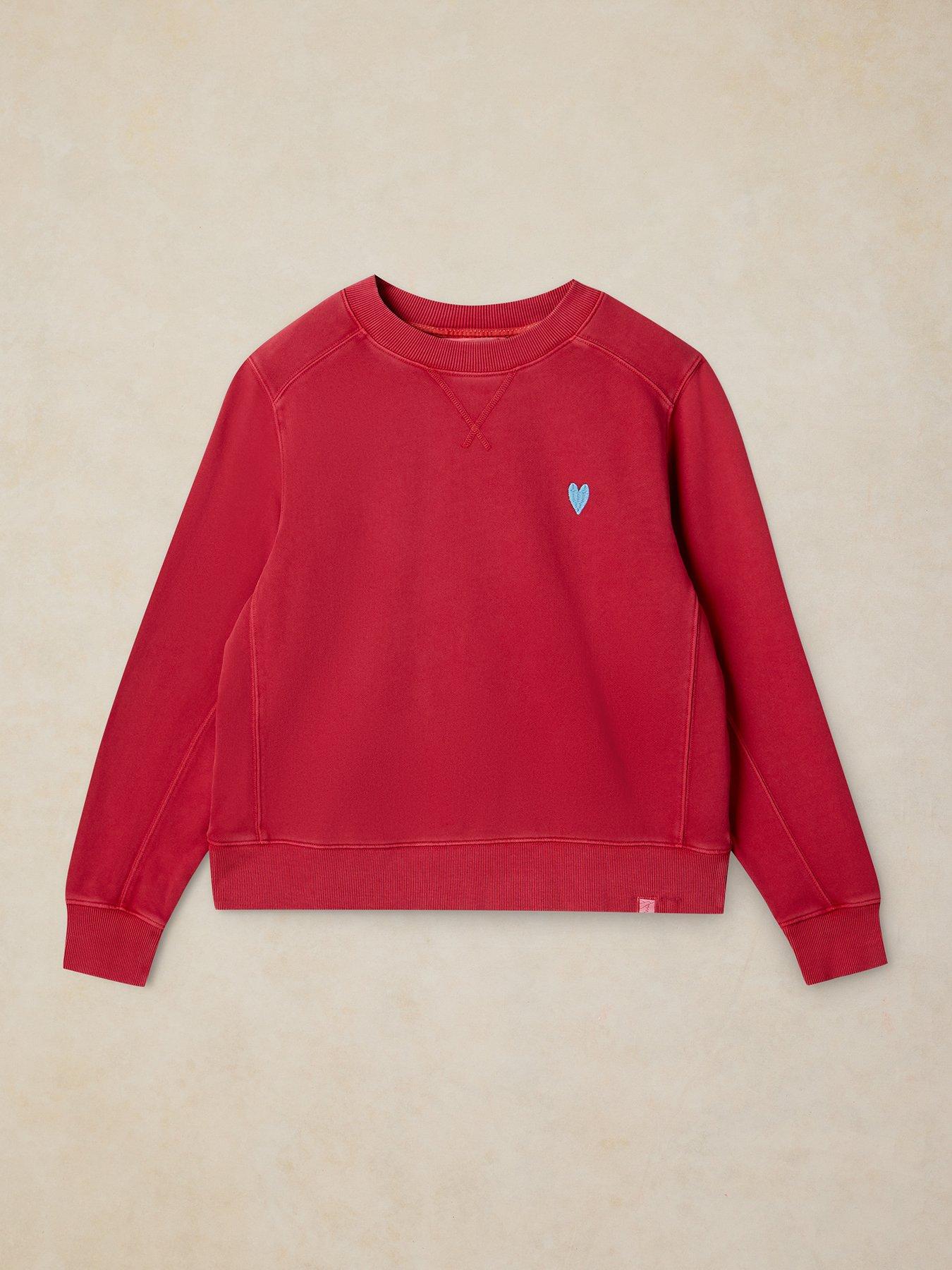 Image 5 of 5 of White Stuff Daydreamer Crew Neck Sweatshirt - Red
