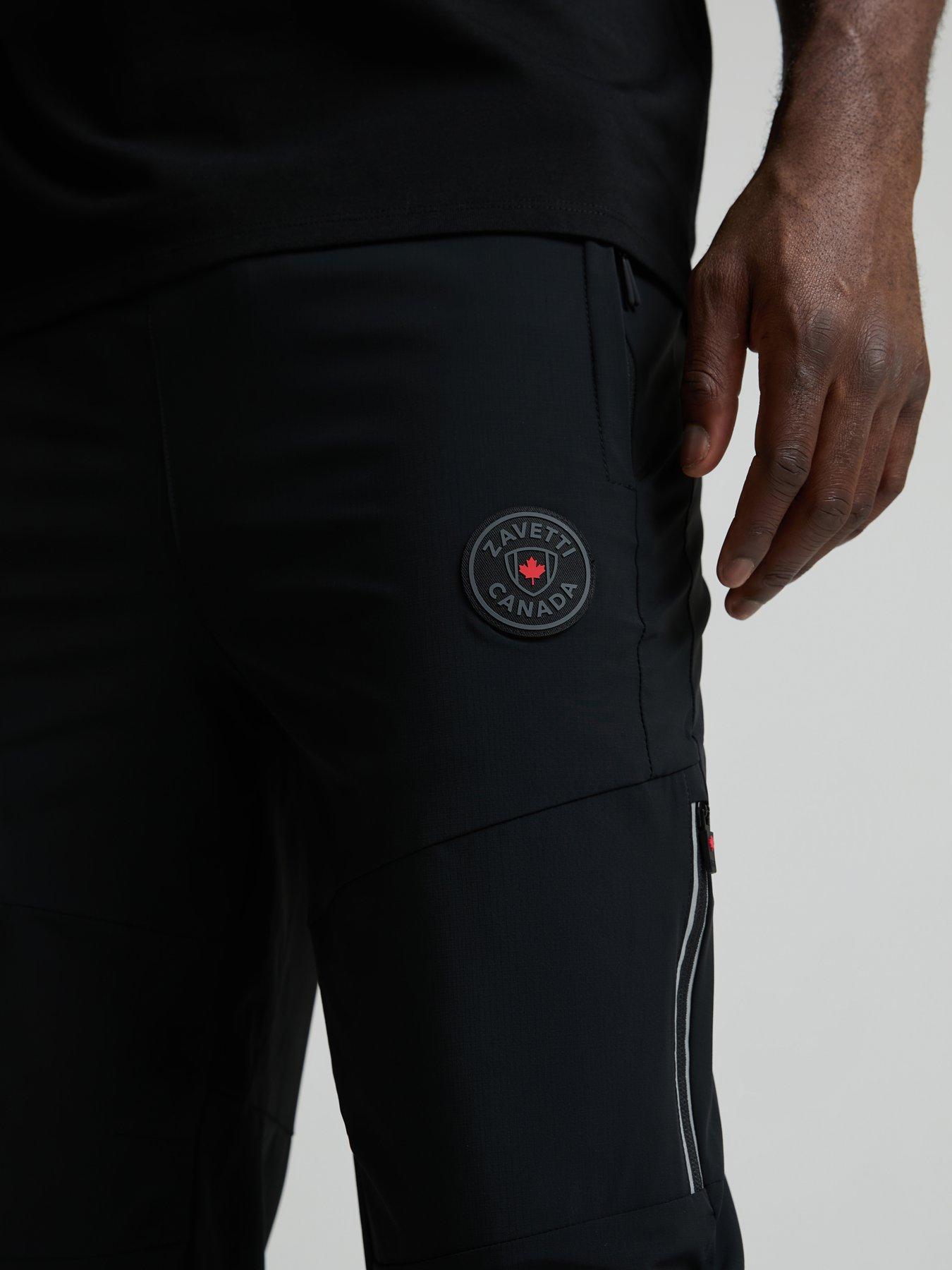 Image 4 of 4 of Zavetti Canada Zavetti Canada Atlin 2.0 Woven Elasticated Waist Trousers - Black