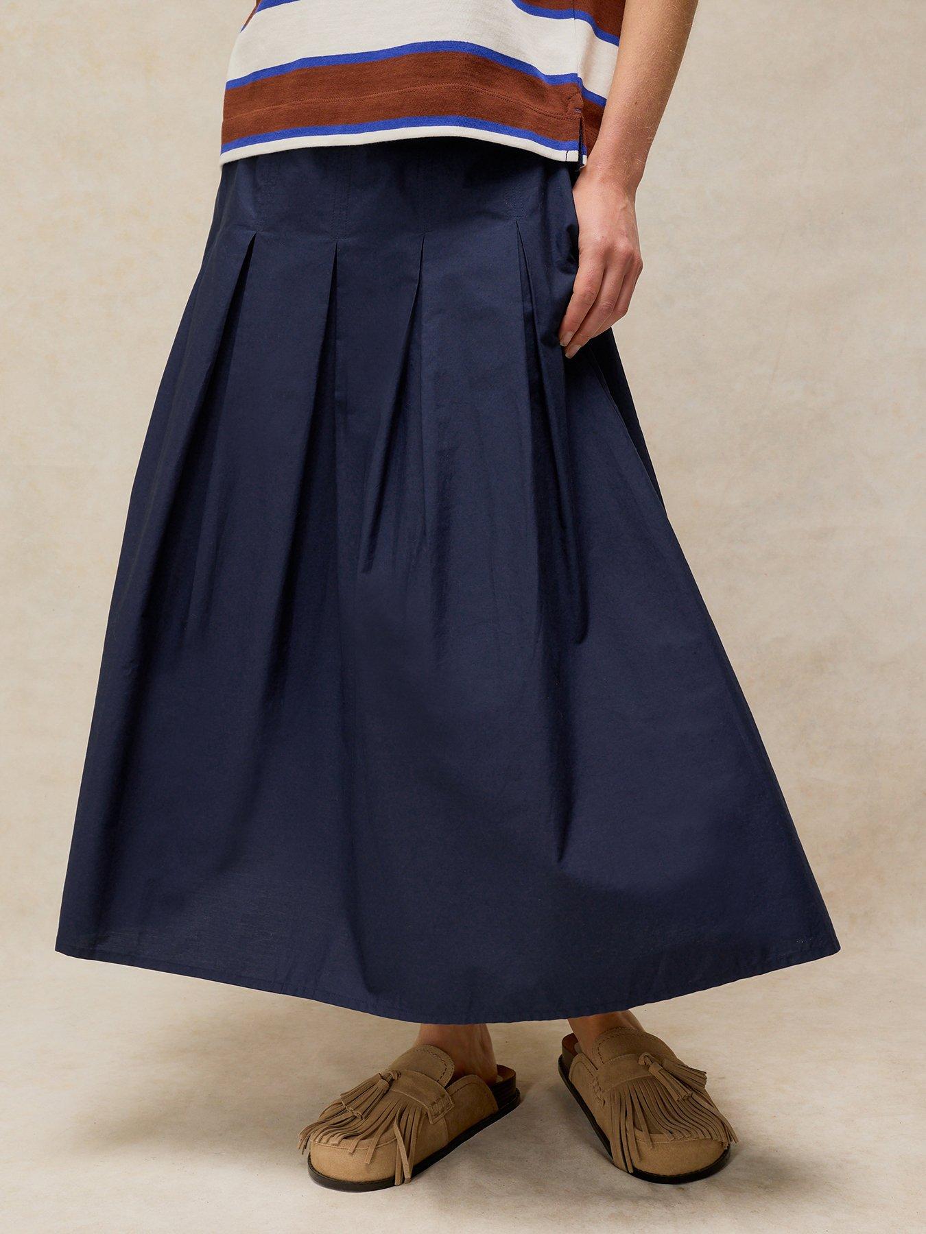 White Stuff Marlowe Midi Skirt - Blue
