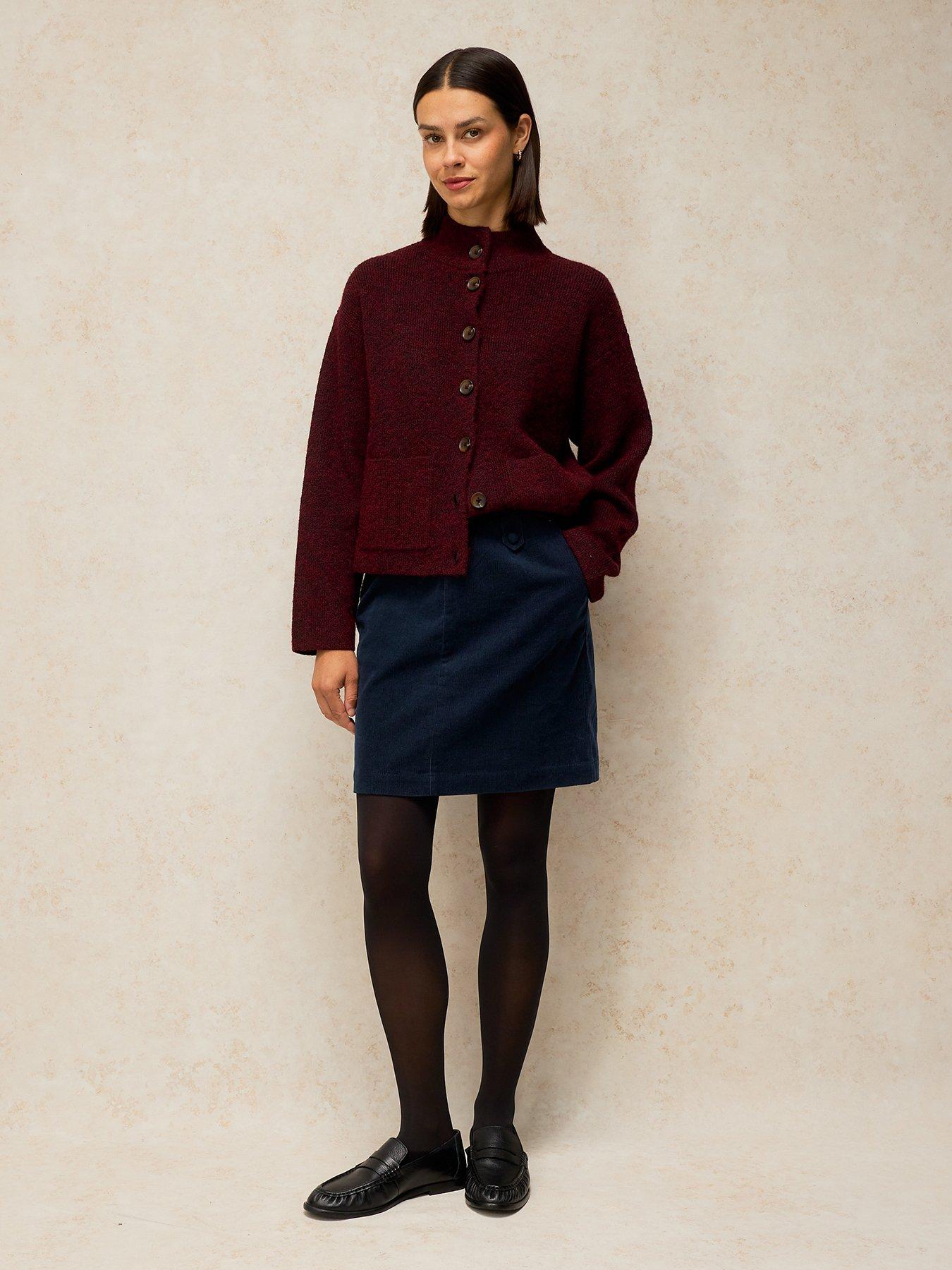 Image 3 of 6 of White Stuff Cora Cord Mini Skirt - Blue