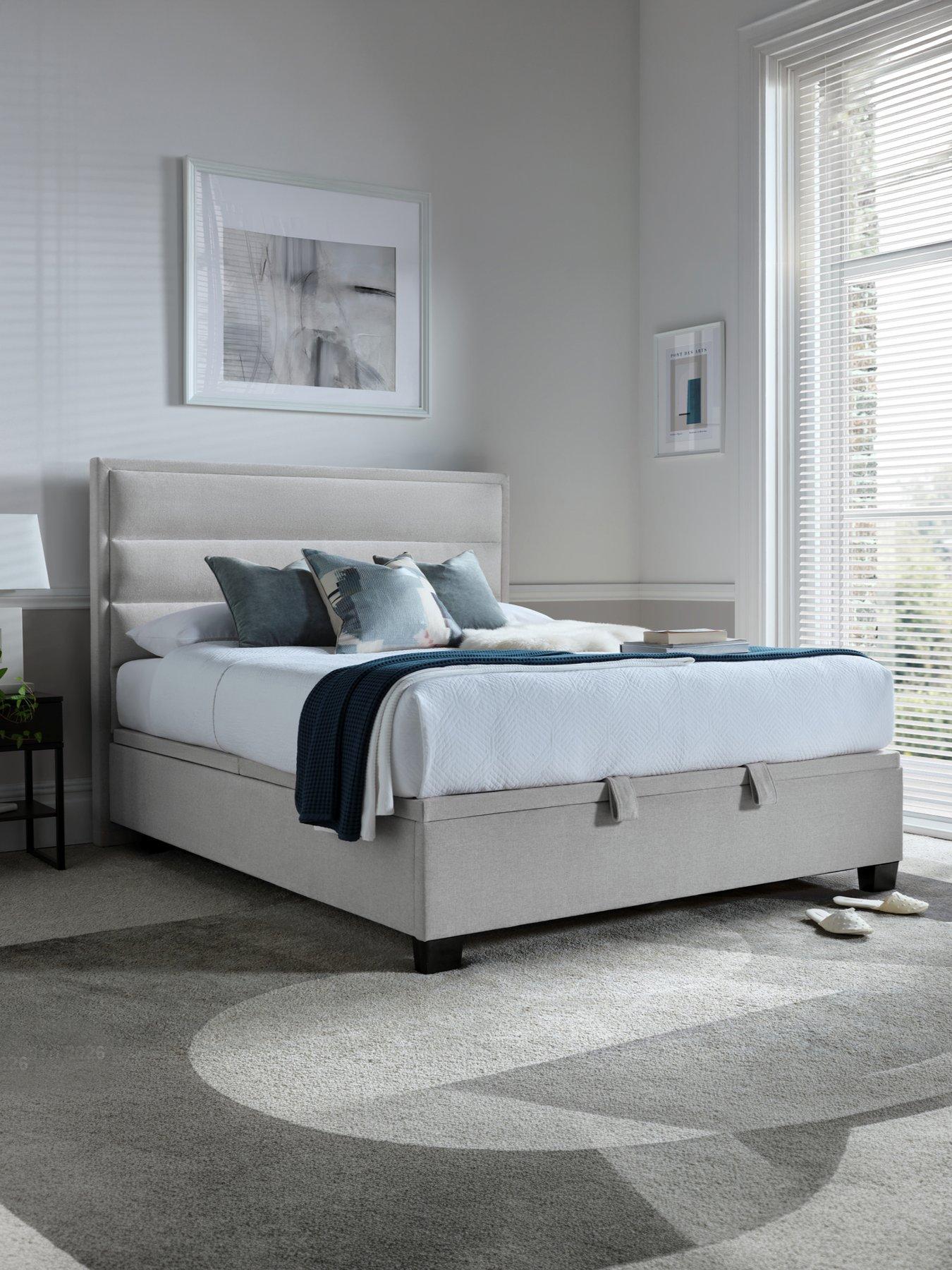 Image 1 of 5 of The Very Collection Sigrid&nbsp;Ottoman Storage Bed with Mattress Options (Buy &amp; SAVE!) - Natural