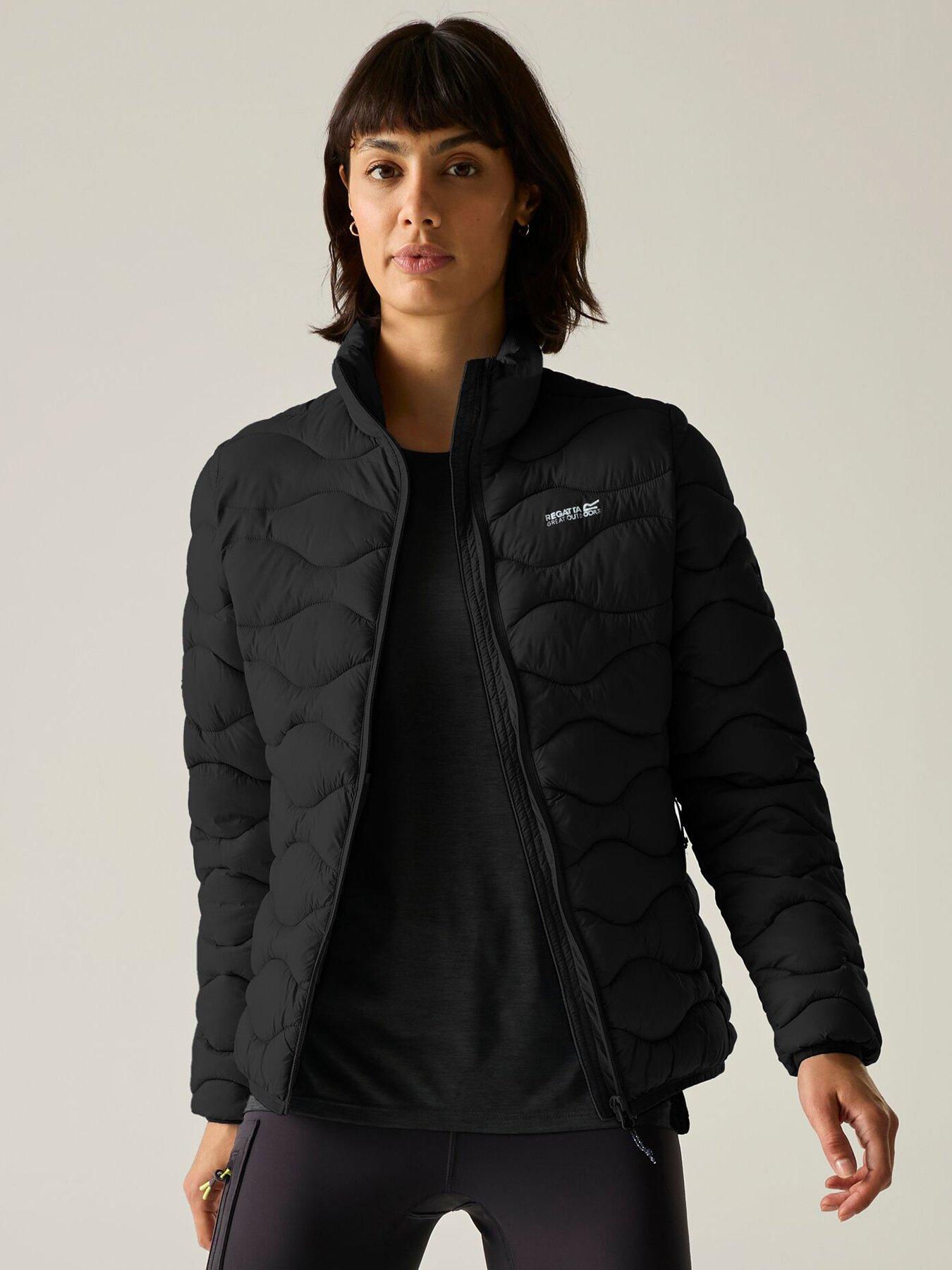 Image 1 of 7 of Regatta Womens Hydi Quilted Zip-Through Jacket - Black