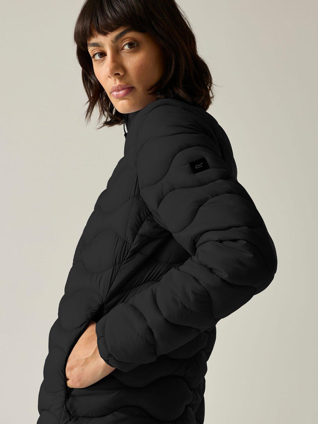 Image 3 of 7 of Regatta Womens Hydi Quilted Zip-Through Jacket - Black