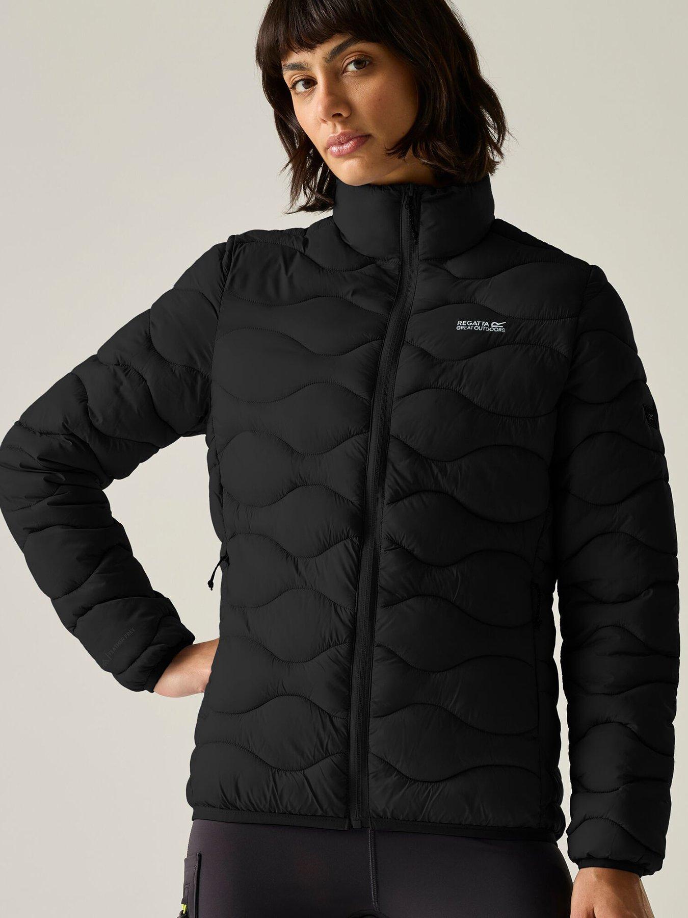 Image 4 of 7 of Regatta Womens Hydi Quilted Zip-Through Jacket - Black