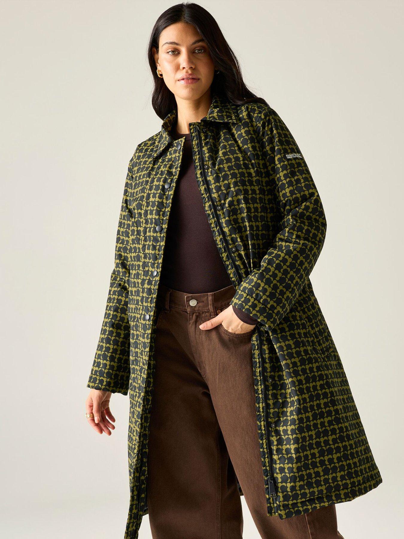 Image 6 of 7 of Regatta Ladies Orla Mac Waterproof Insulated Jacket-ecclipse Black/olive