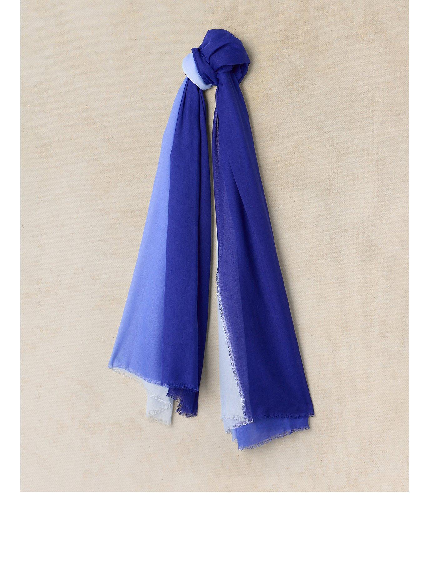 White Stuff Penny Plain Scarf - Blue