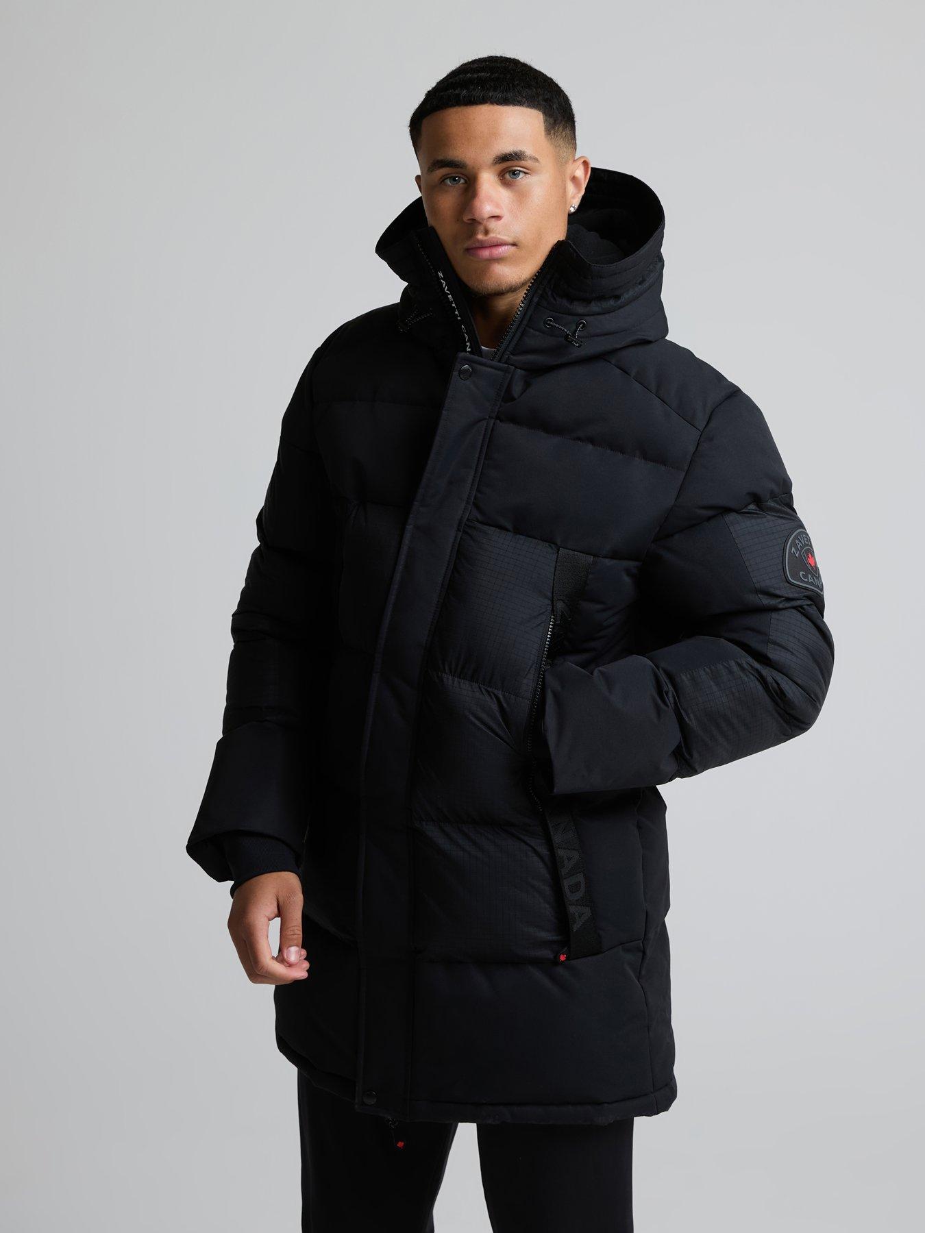 Zavetti Canada Zavetti Canada Aylmer 2.0 Longline Padded Parka Jacket - Black