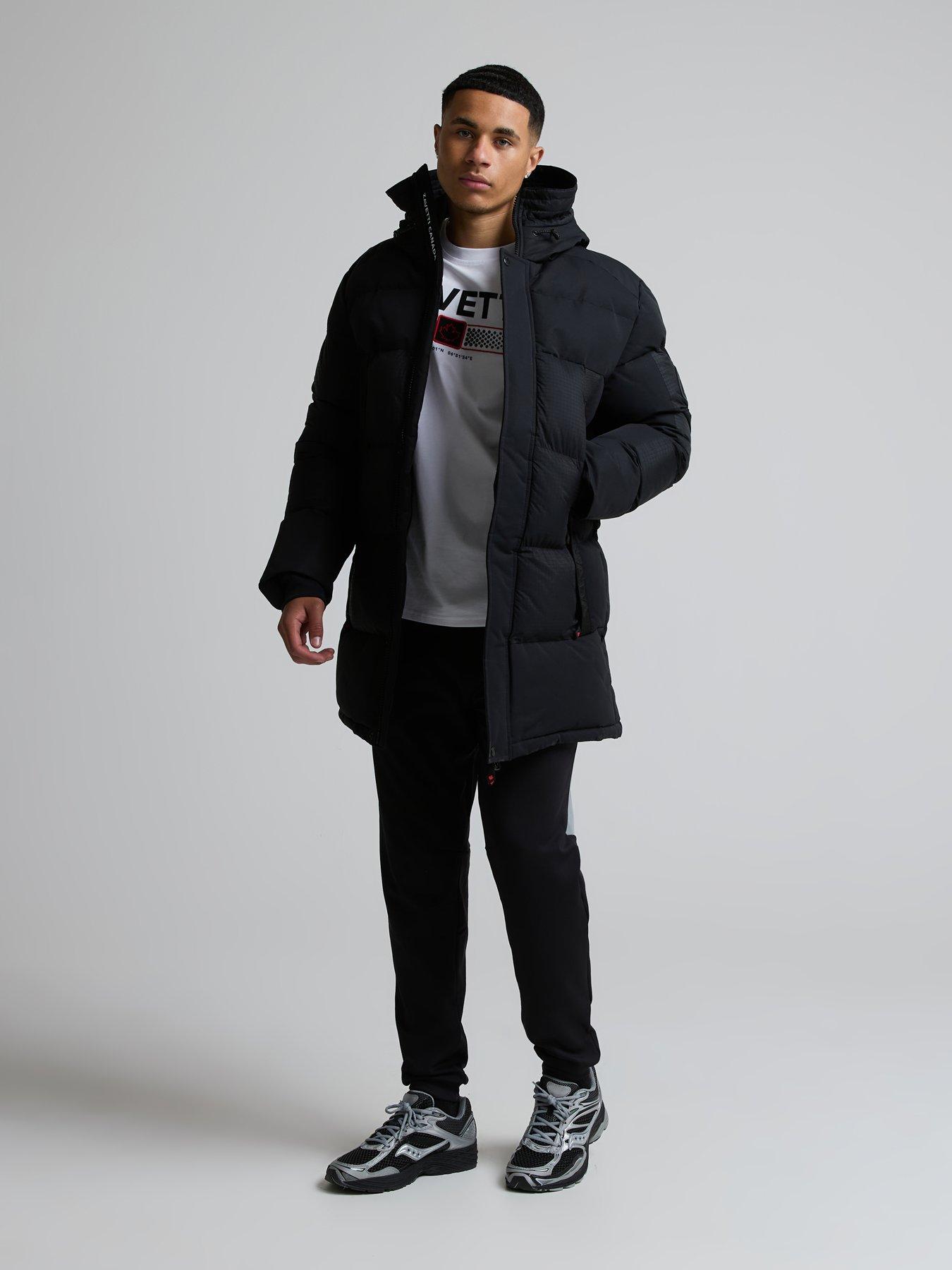 Image 3 of 5 of Zavetti Canada Zavetti Canada Aylmer 2.0 Longline Padded Parka Jacket - Black