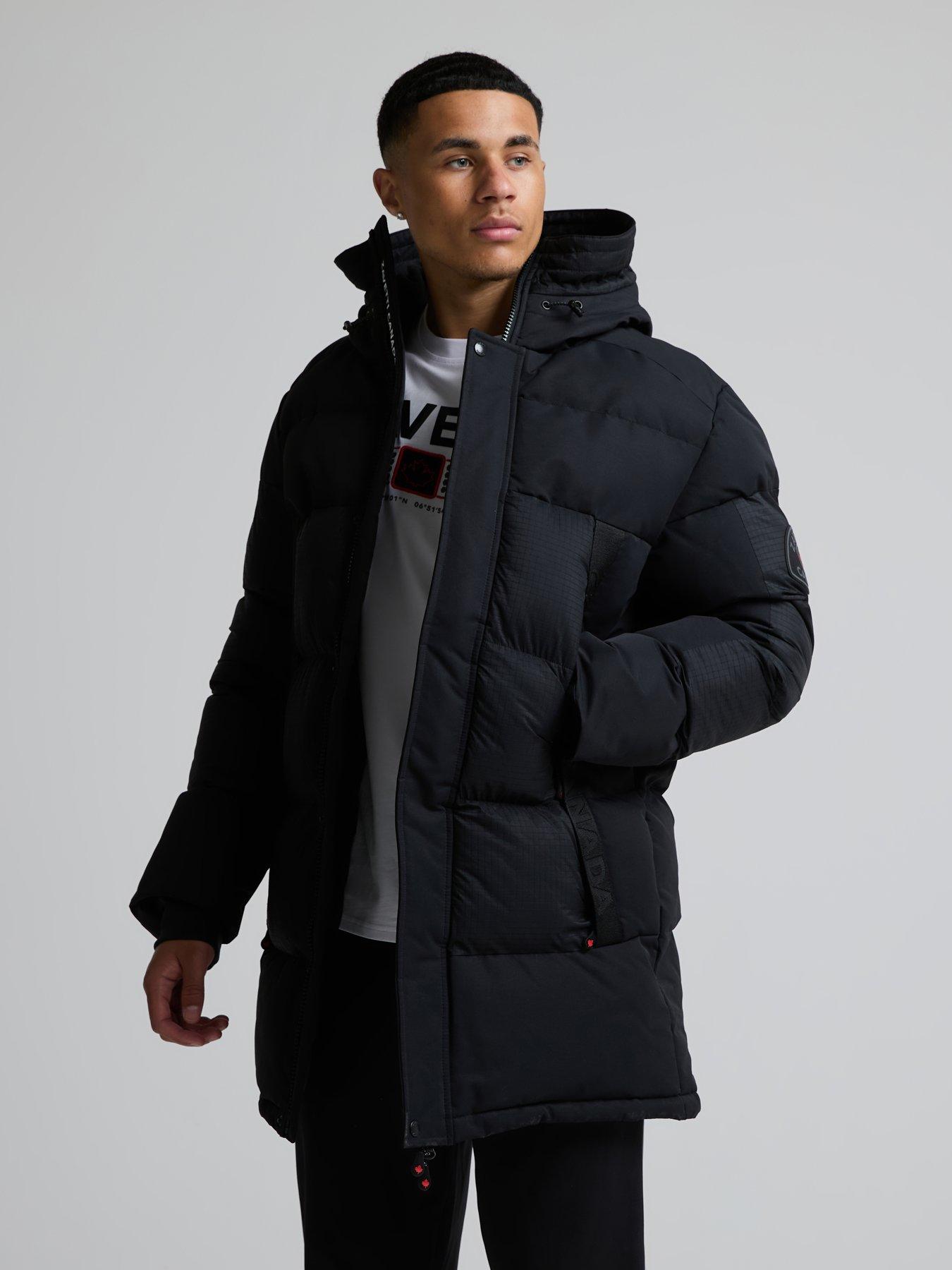 Image 4 of 5 of Zavetti Canada Zavetti Canada Aylmer 2.0 Longline Padded Parka Jacket - Black