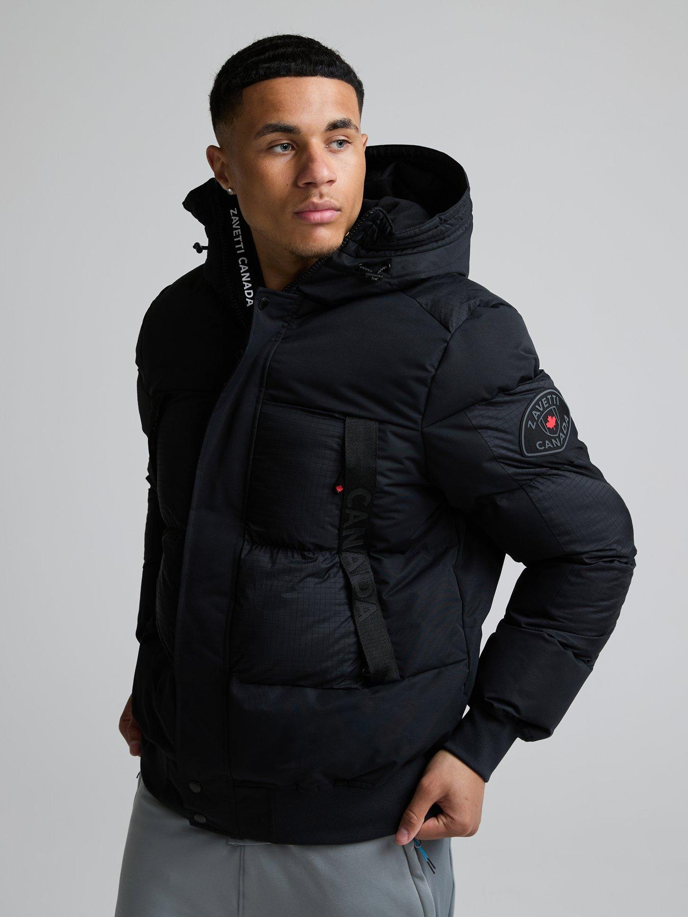 Zavetti Canada Zavetti Canada Aylmer 2.0 Padded Bomber Jacket - Black