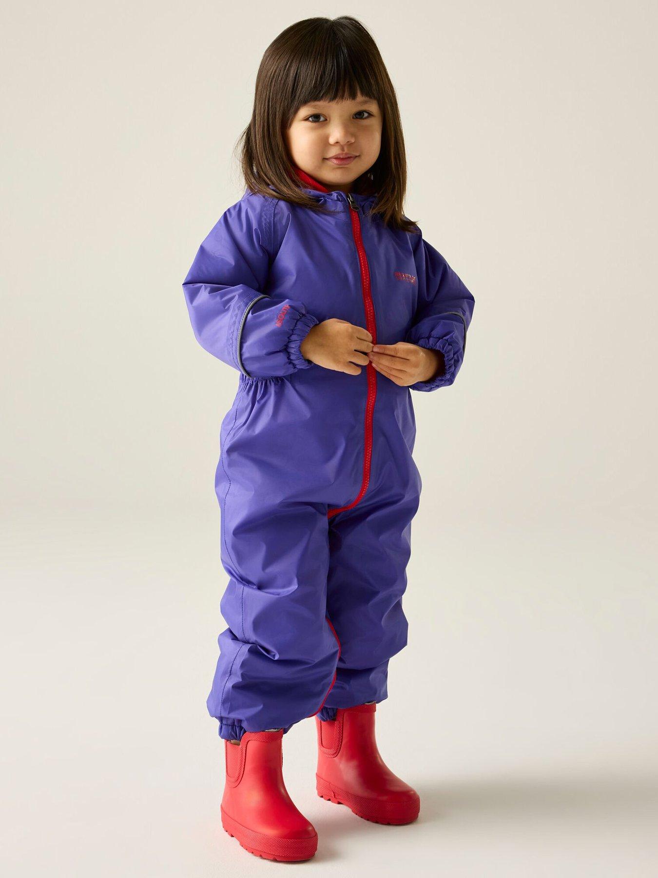 Regatta Kids Toddler Splosh Iii Puddlesuit -peony/lollipop.