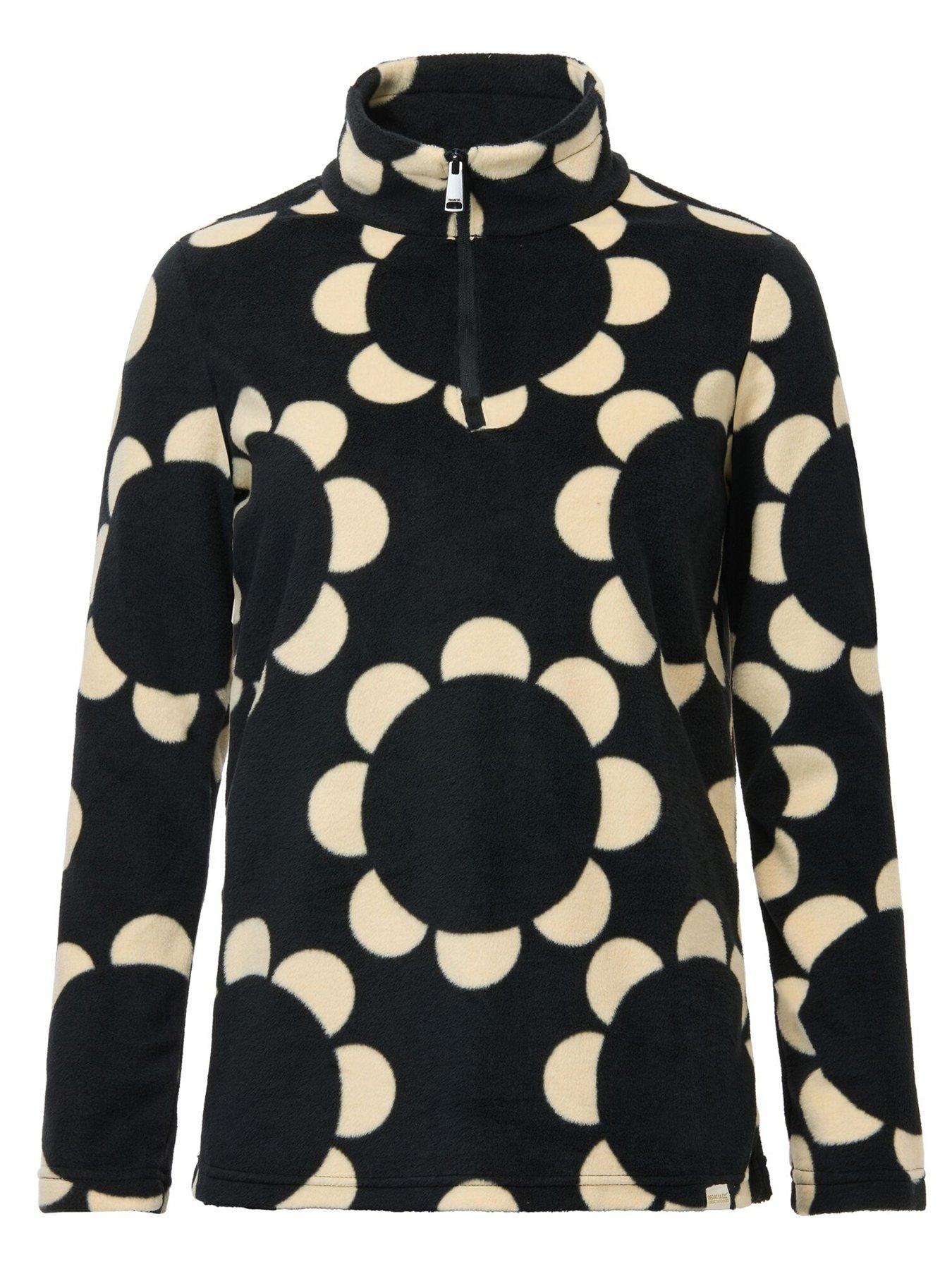 Image 7 of 7 of Regatta Ladies Orla Printed Half Zip Fleece Fleece-daisy Hoop Black