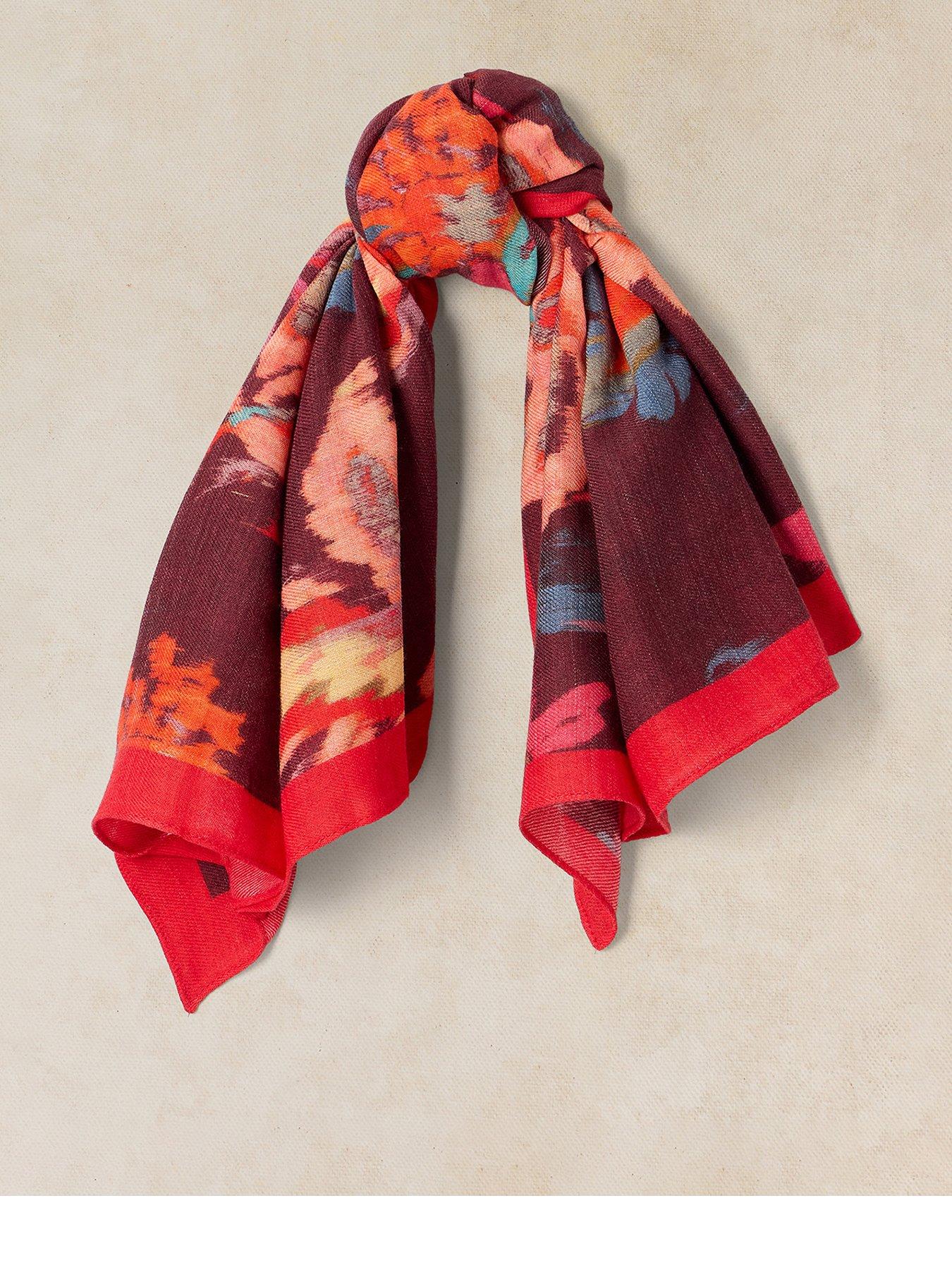 White Stuff Molly Midweight Square Scarf - Purple