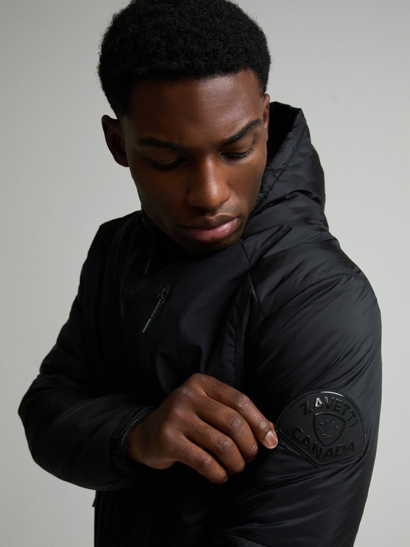 Image 5 of 6 of Zavetti Canada Woolltari Insulated Technical Hooded Jacket - Black