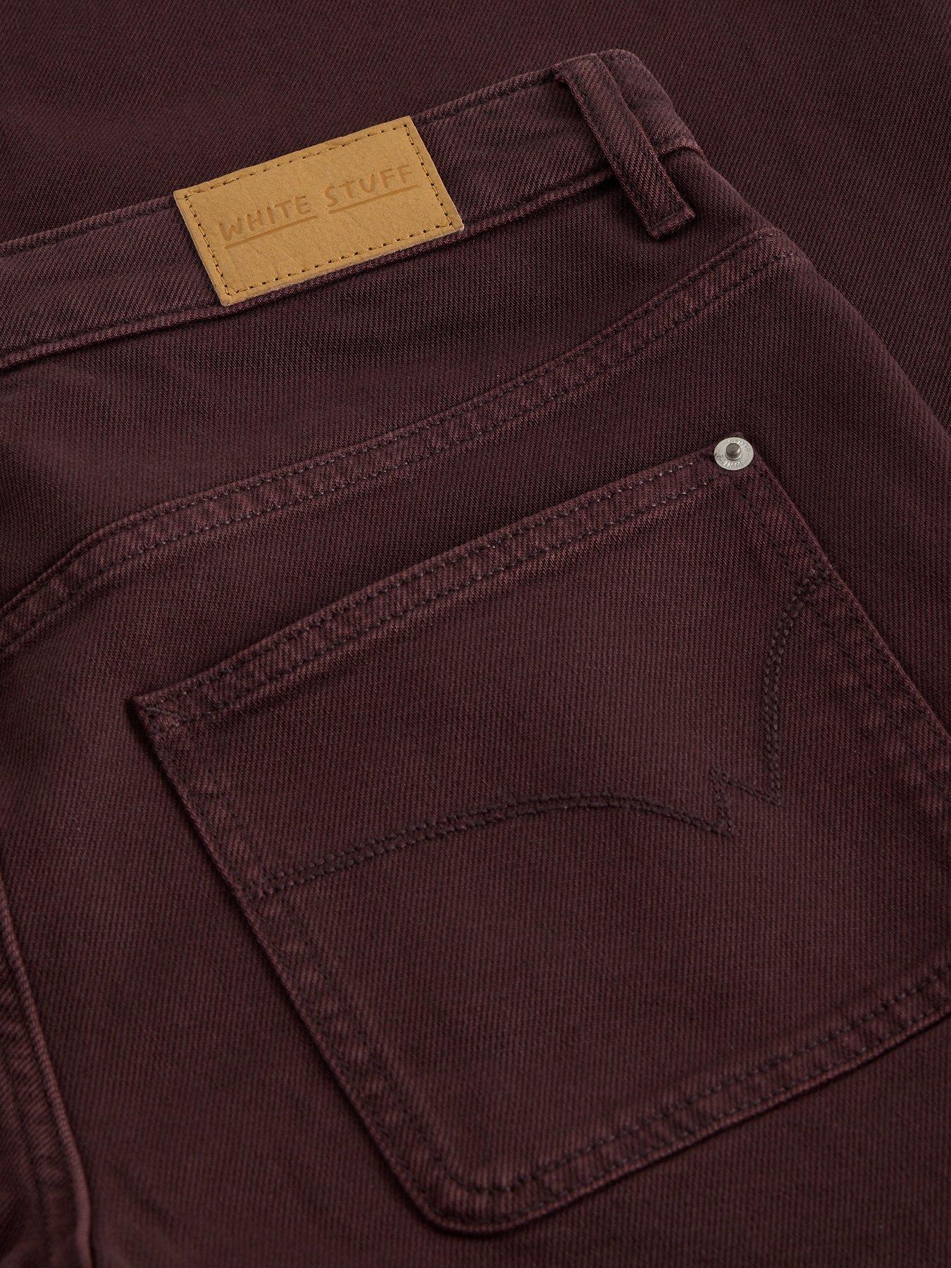 Image 6 of 6 of White Stuff Tia Wide Leg Crop Jeans - Brown