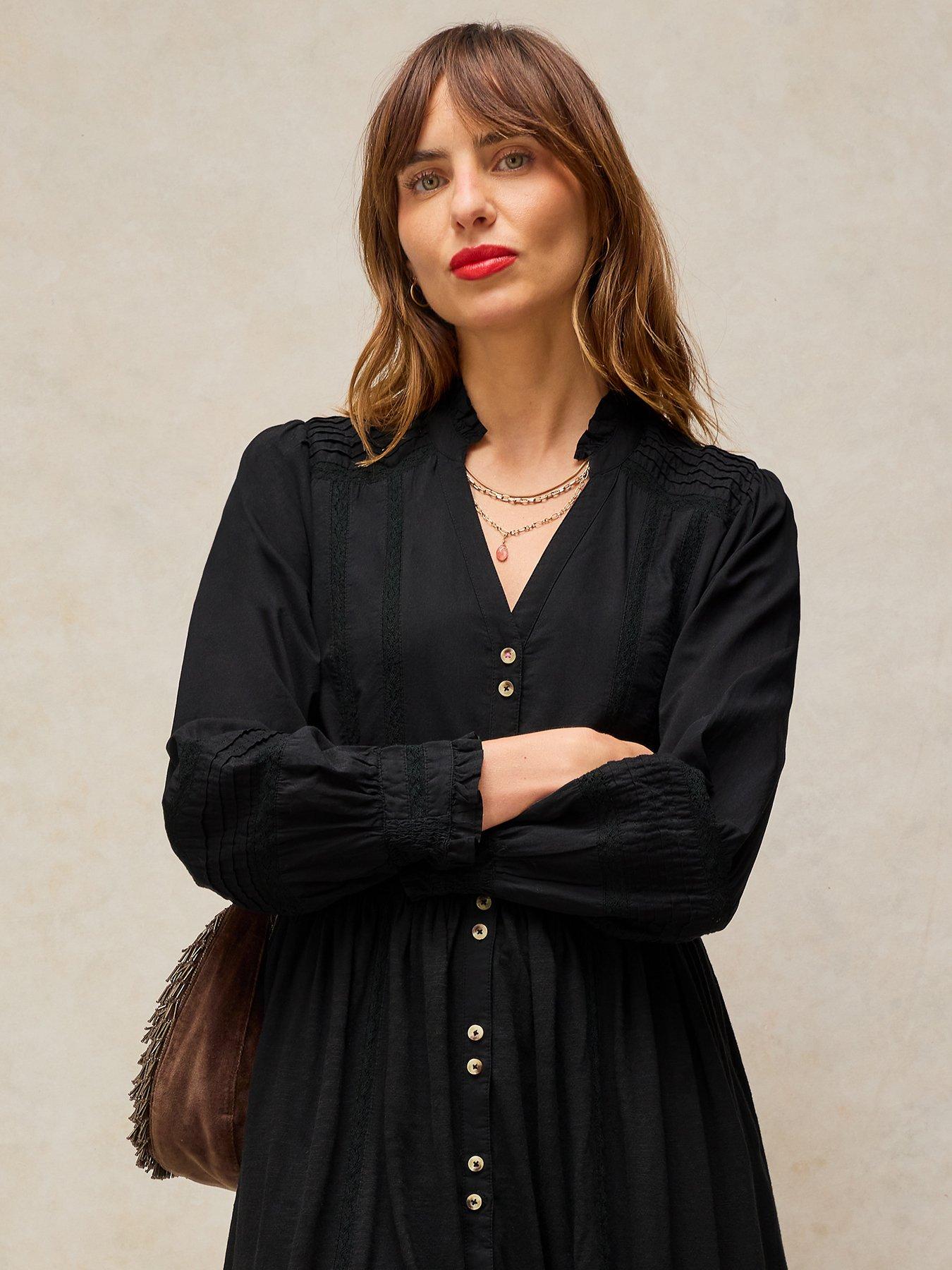 Image 3 of 5 of White Stuff Womens Sole Jersey Dress - Black