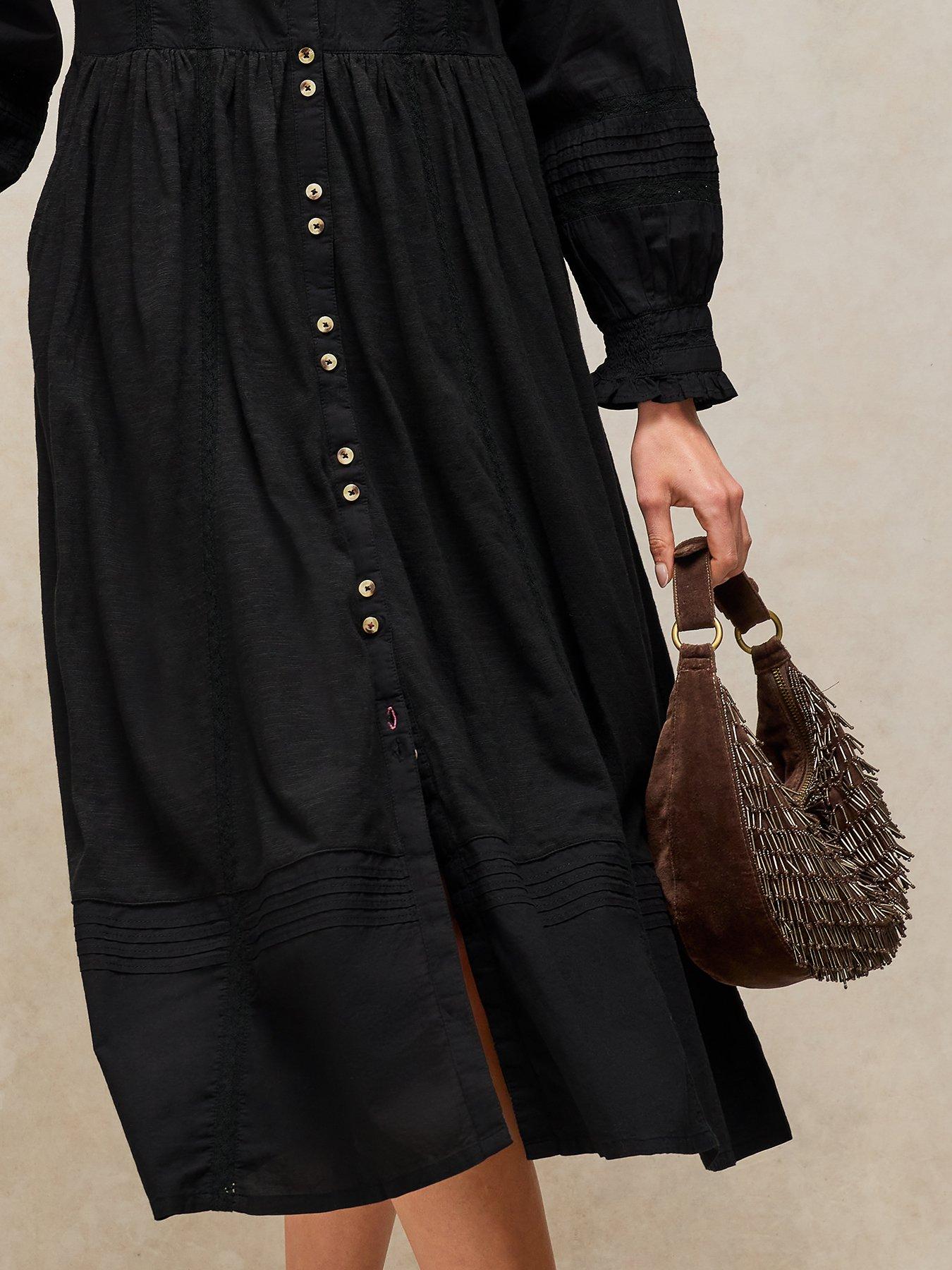 Image 4 of 5 of White Stuff Womens Sole Jersey Dress - Black
