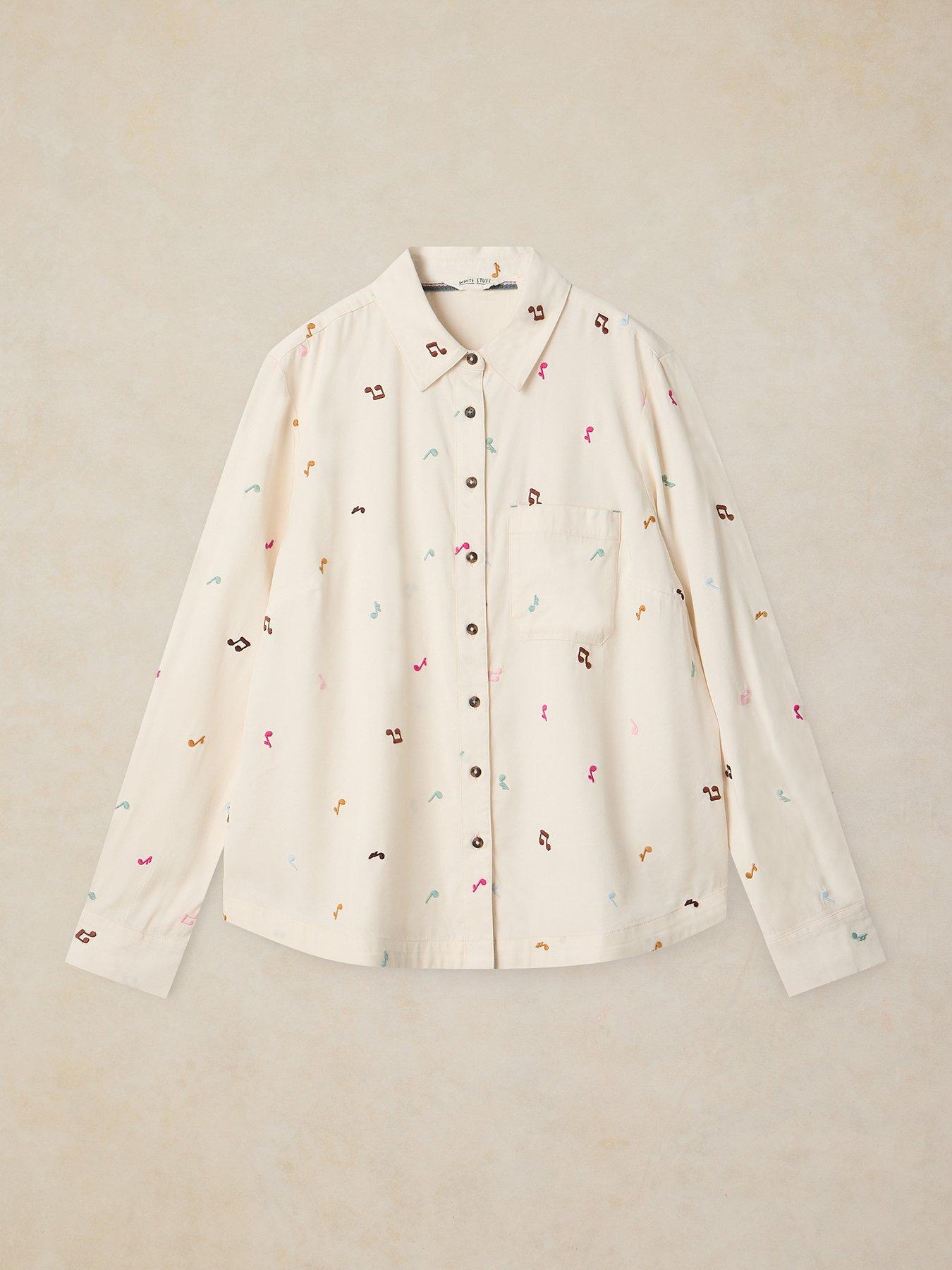 Image 5 of 6 of White Stuff Libby Cotton Shirt - Cream