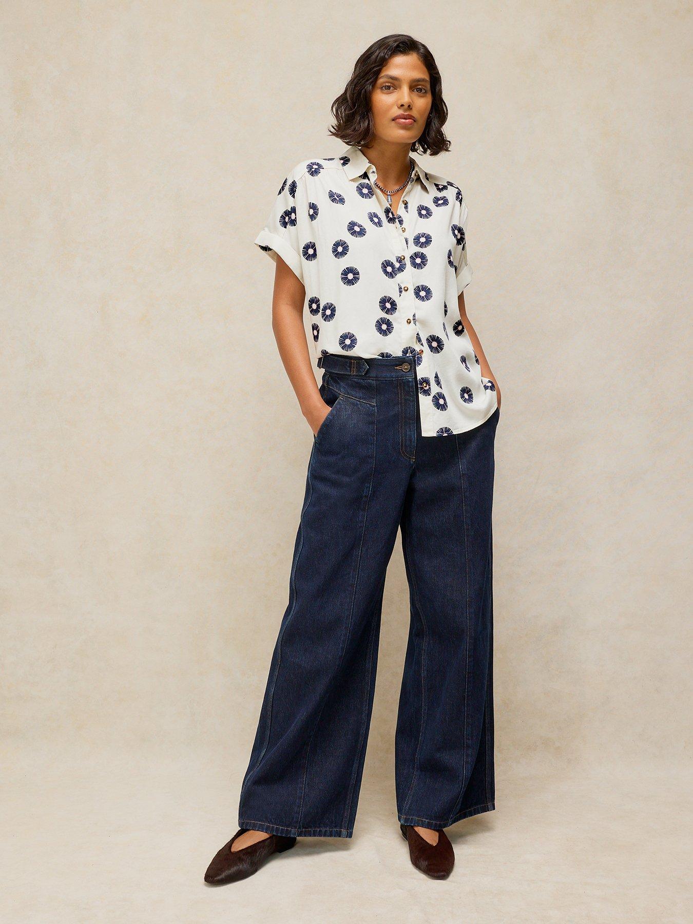 Image 3 of 6 of White Stuff Orla Button Through Shirt - Cream