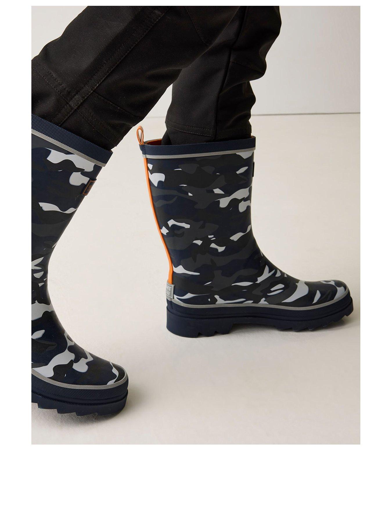 Image 2 of 7 of Regatta Kids Foxfire Jnr Wellies -black Camo / Persimmon