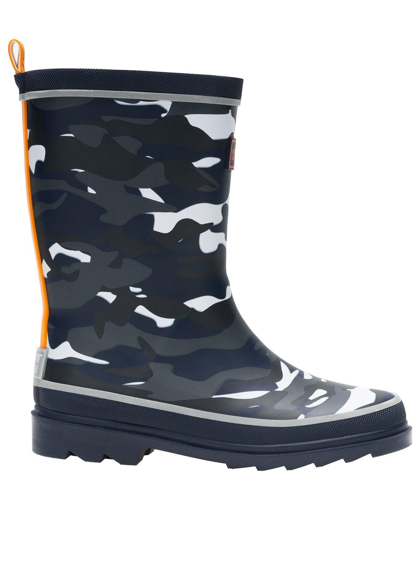 Image 3 of 7 of Regatta Kids Foxfire Jnr Wellies -black Camo / Persimmon