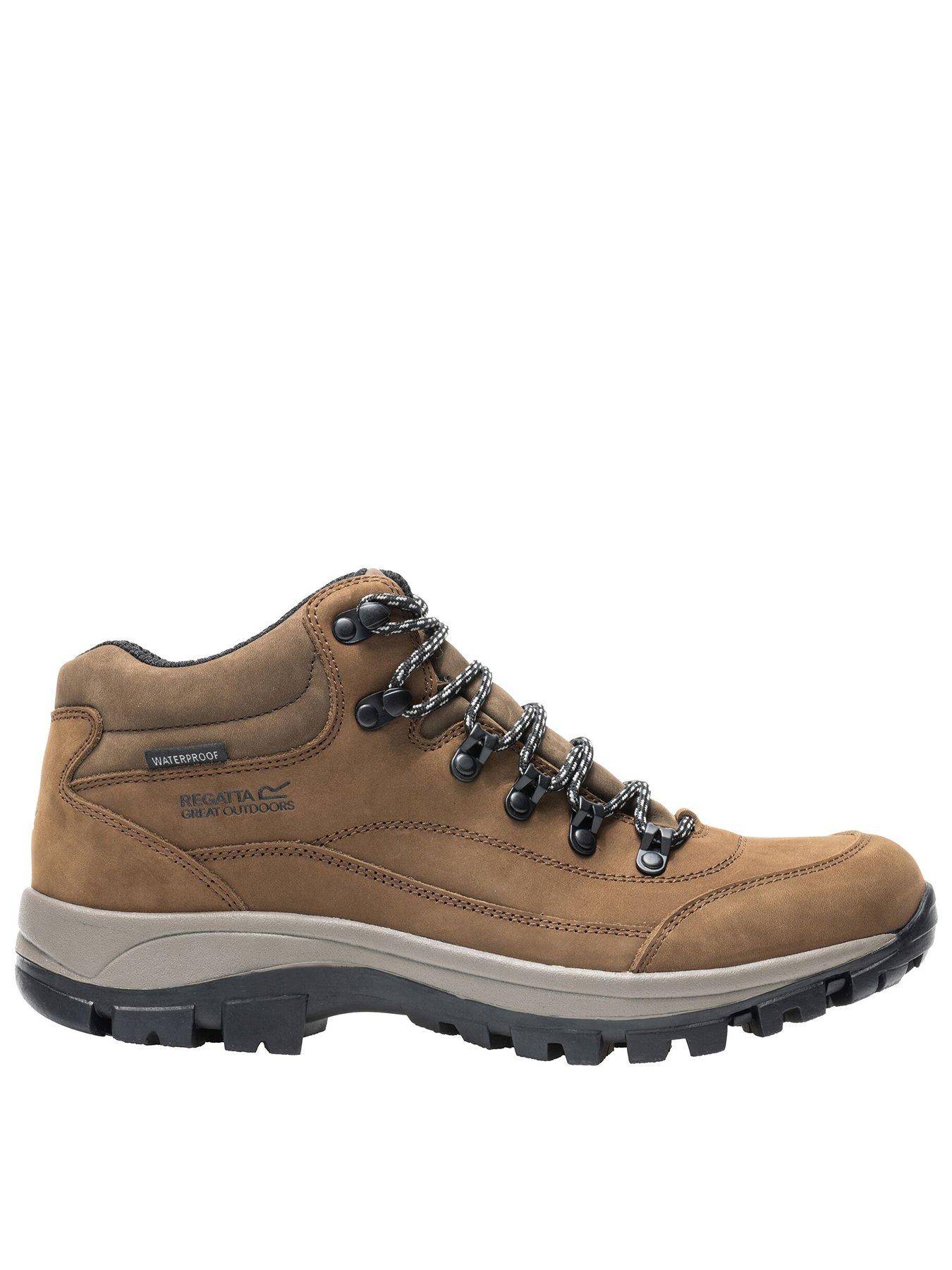 Regatta Mens Bayton Waterproof Leather Midi Walking Boots - Brown ...