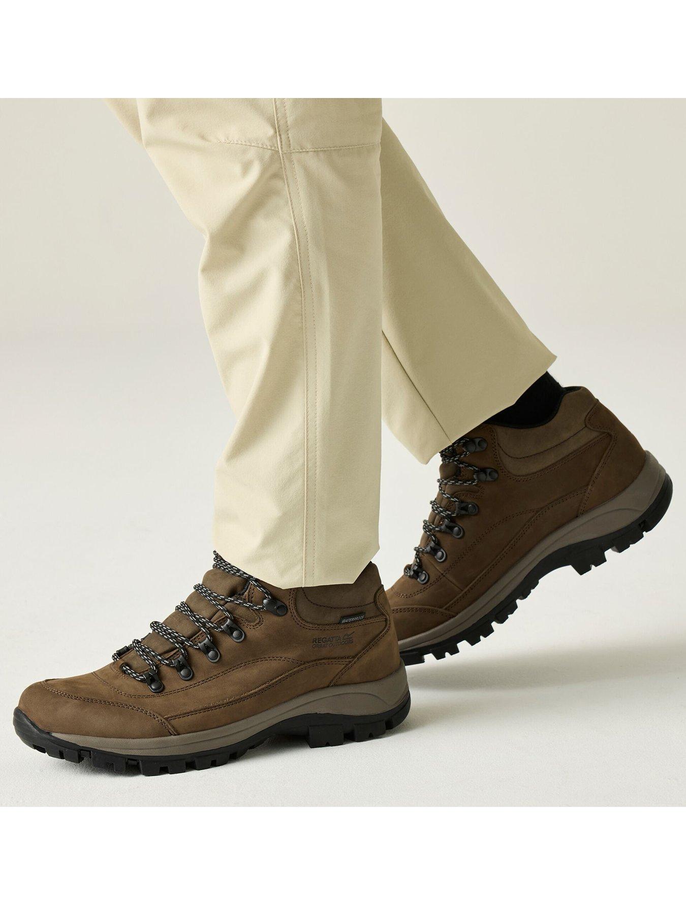 Regatta Mens Bayton Waterproof Leather Midi Walking Boots - Brown ...