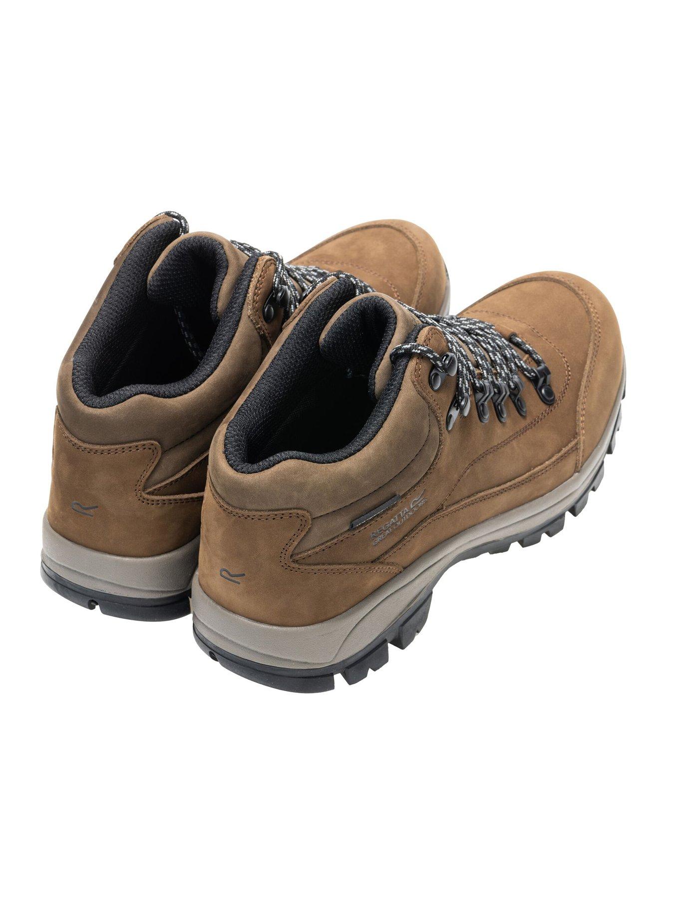 Regatta Mens Bayton Waterproof Leather Midi Walking Boots - Brown ...