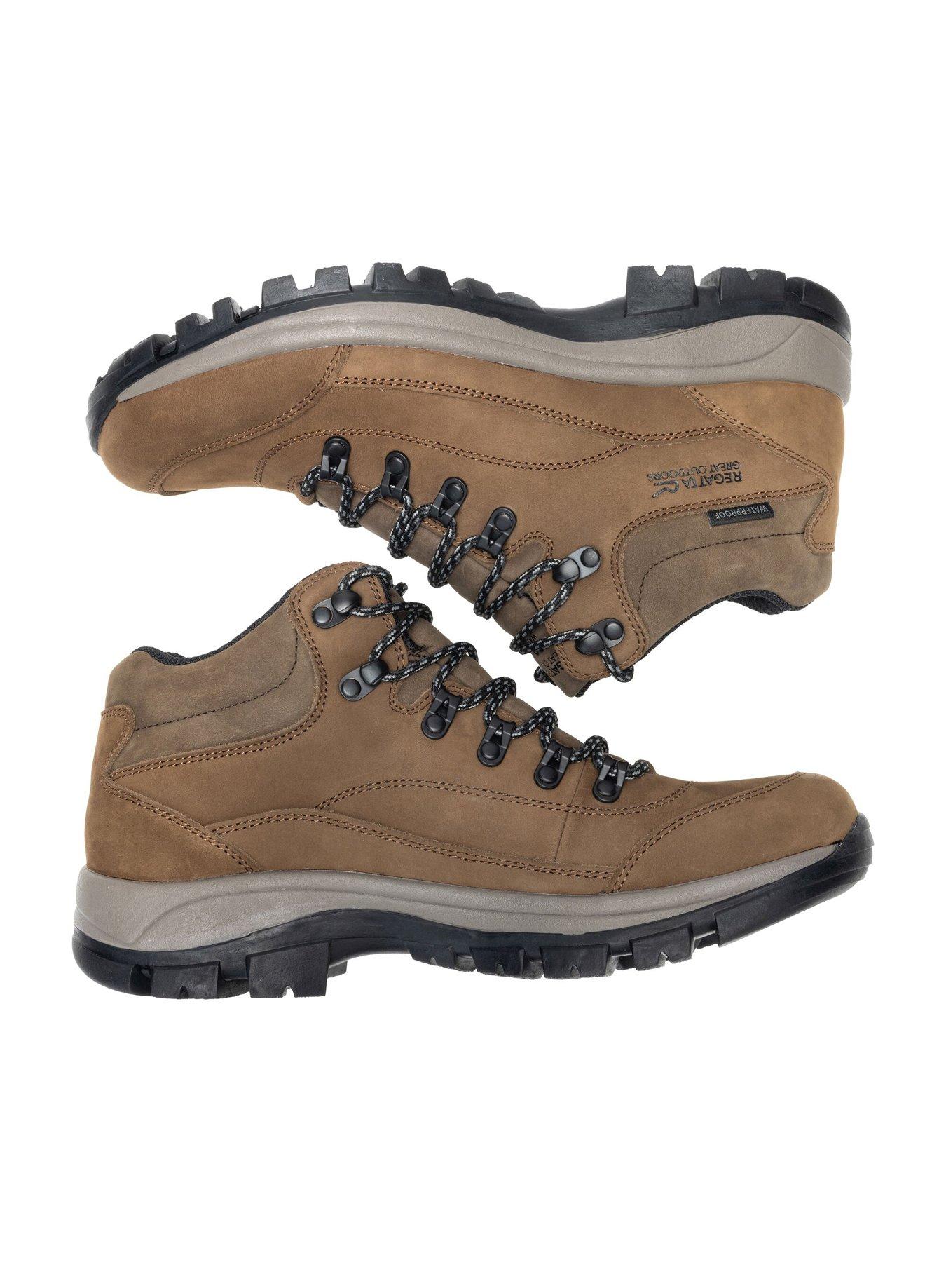 Regatta Mens Bayton Waterproof Leather Midi Walking Boots - Brown ...
