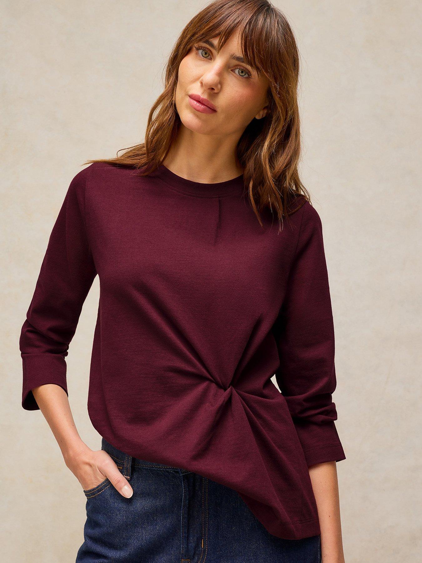 White Stuff Grace Twist Top - Red