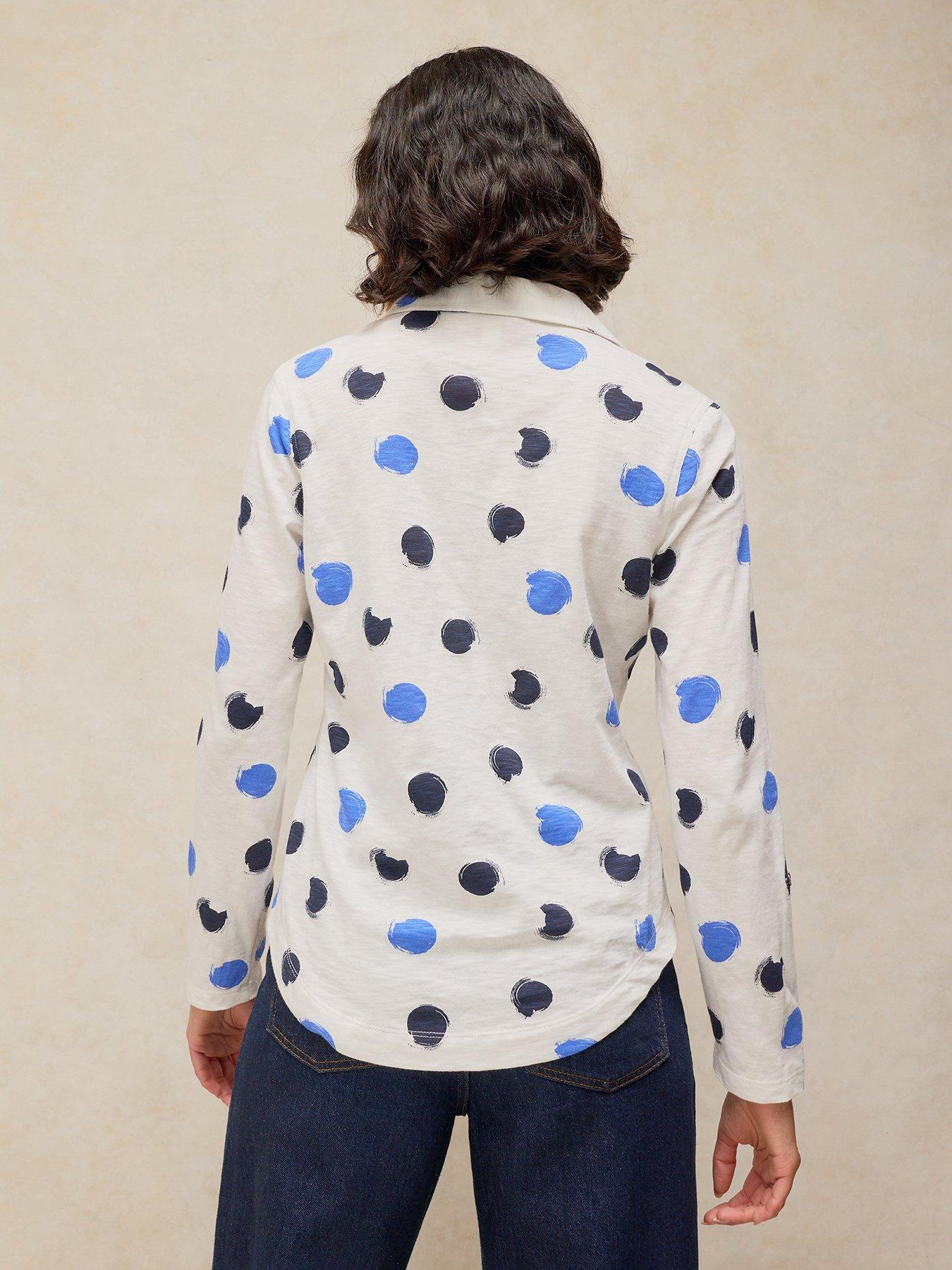 Image 2 of 5 of White Stuff Annie Jersey Shirt - Cream