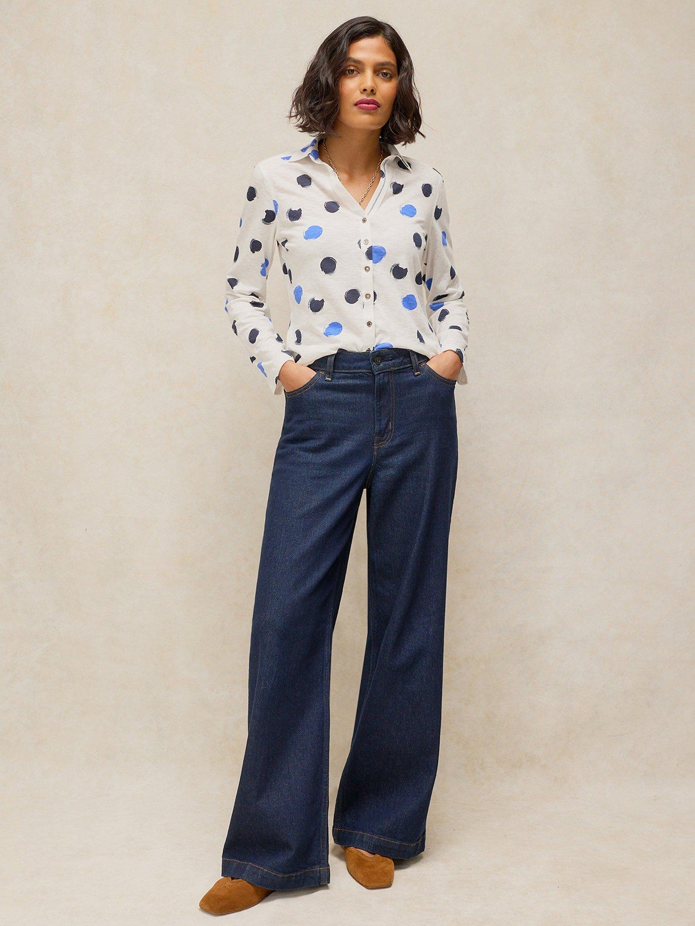 Image 3 of 5 of White Stuff Annie Jersey Shirt - Cream