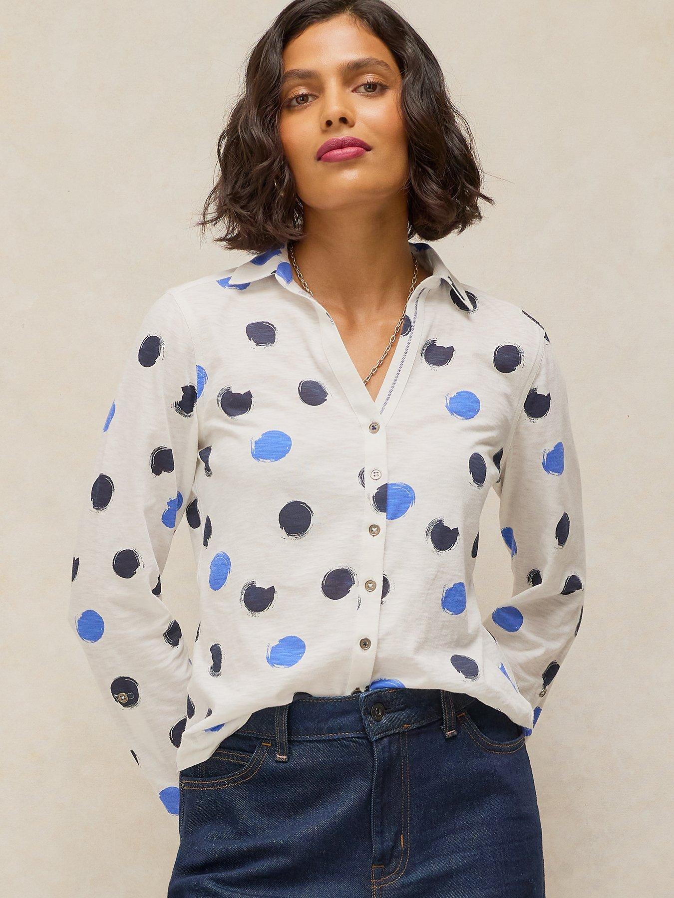 Image 4 of 5 of White Stuff Annie Jersey Shirt - Cream