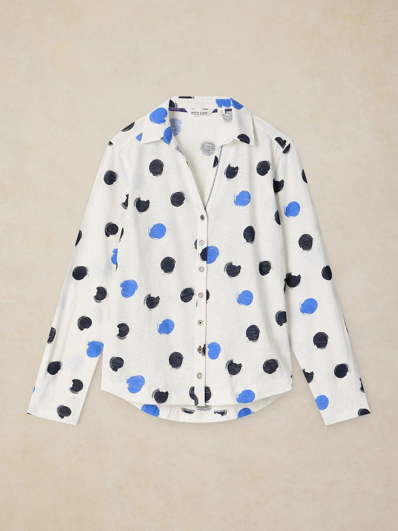 Image 5 of 5 of White Stuff Annie Jersey Shirt - Cream