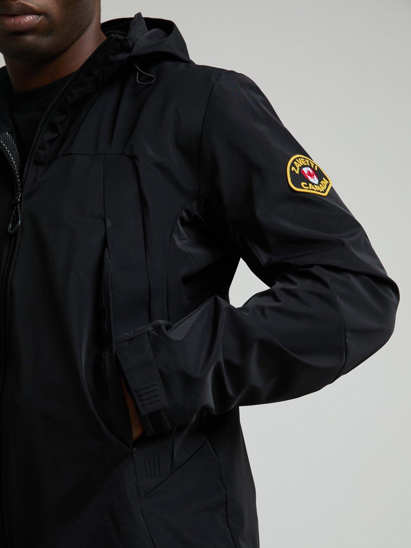 Image 6 of 6 of Zavetti Canada Zavetti Canada Telviccio Windbreaker Lightweight Jacket - Black