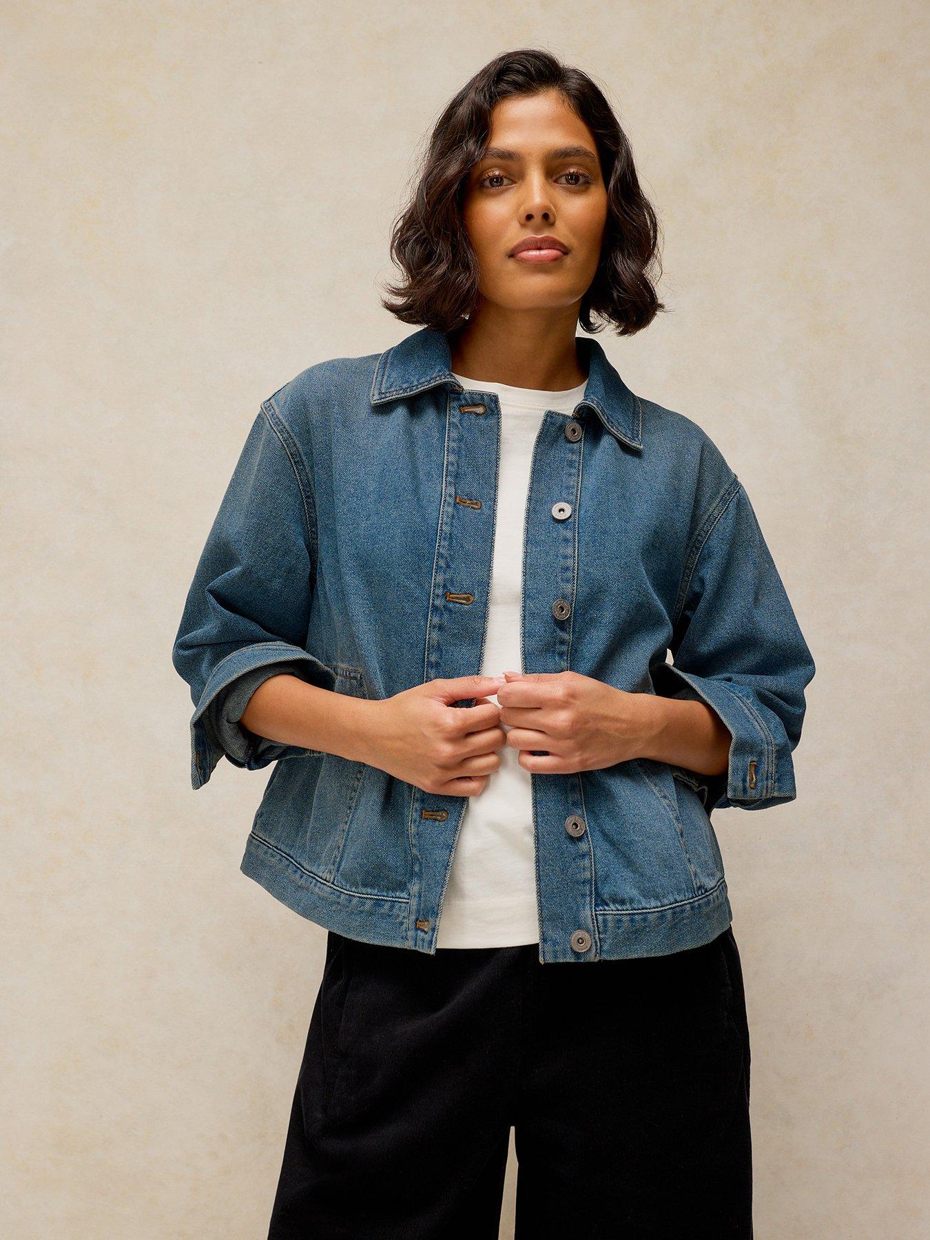 White Stuff Eva Denim Jacket - Blue