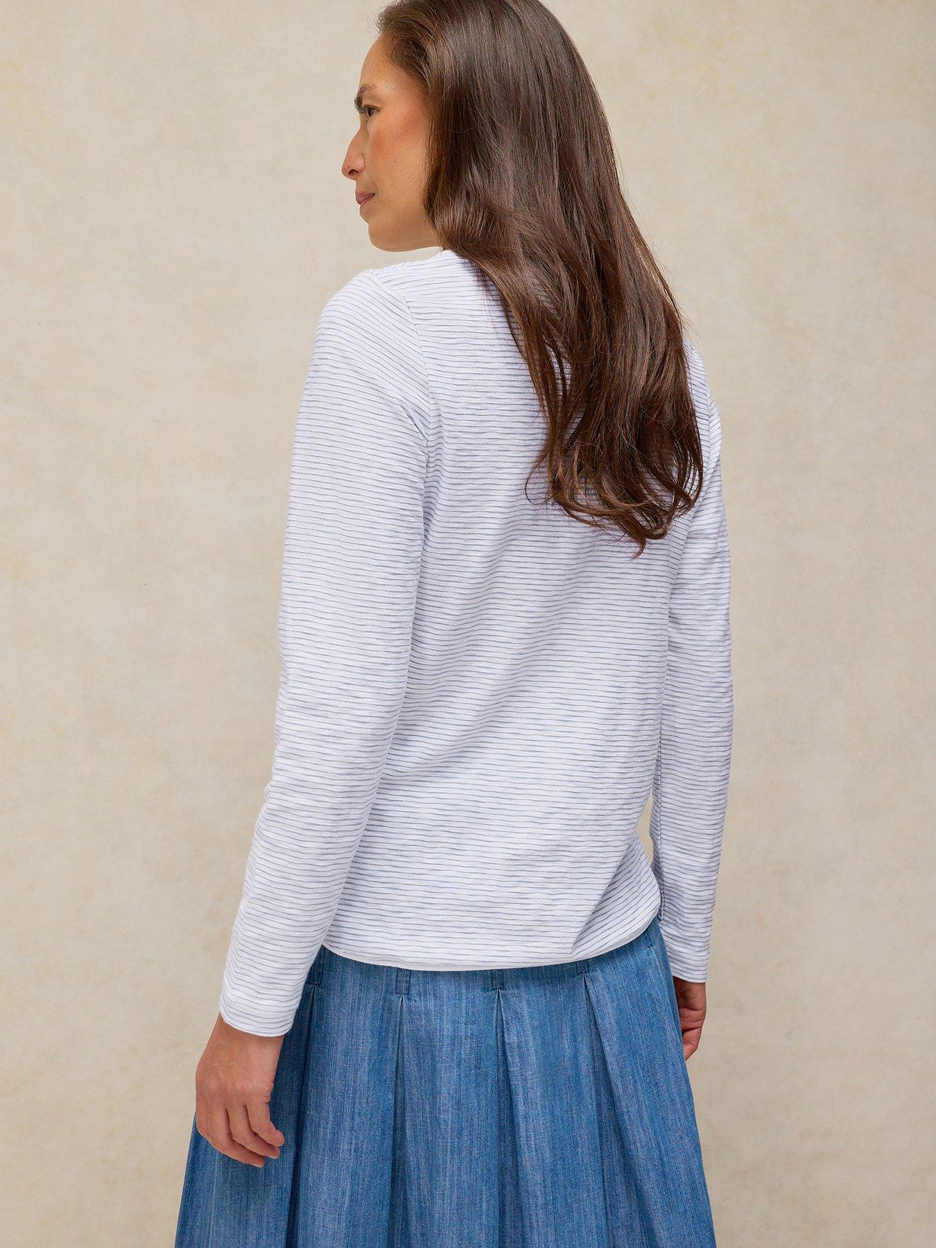 Image 2 of 6 of White Stuff Clara Ls Texture Tee