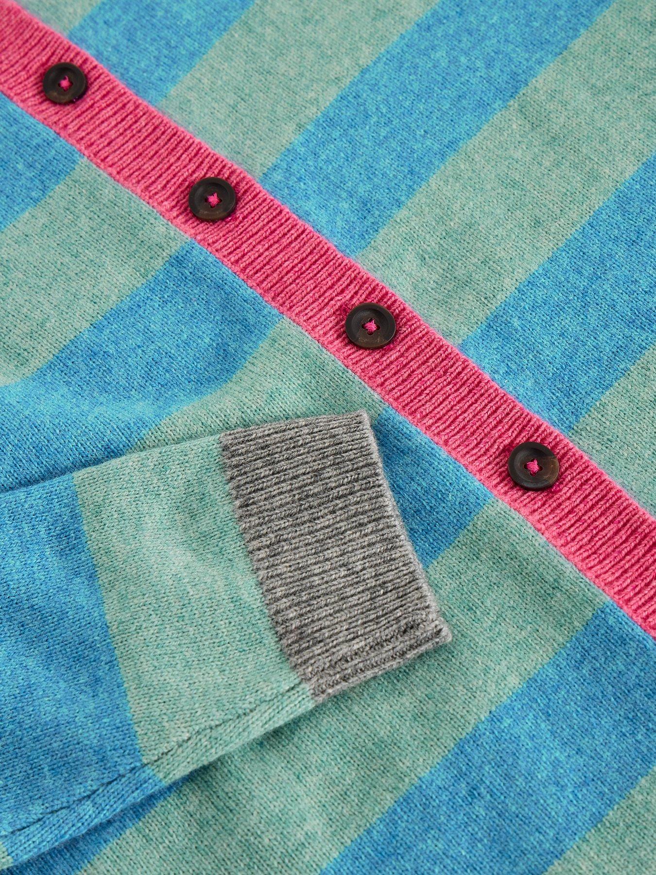 Image 6 of 6 of White Stuff Sansa Stripe Cardigan - Blue