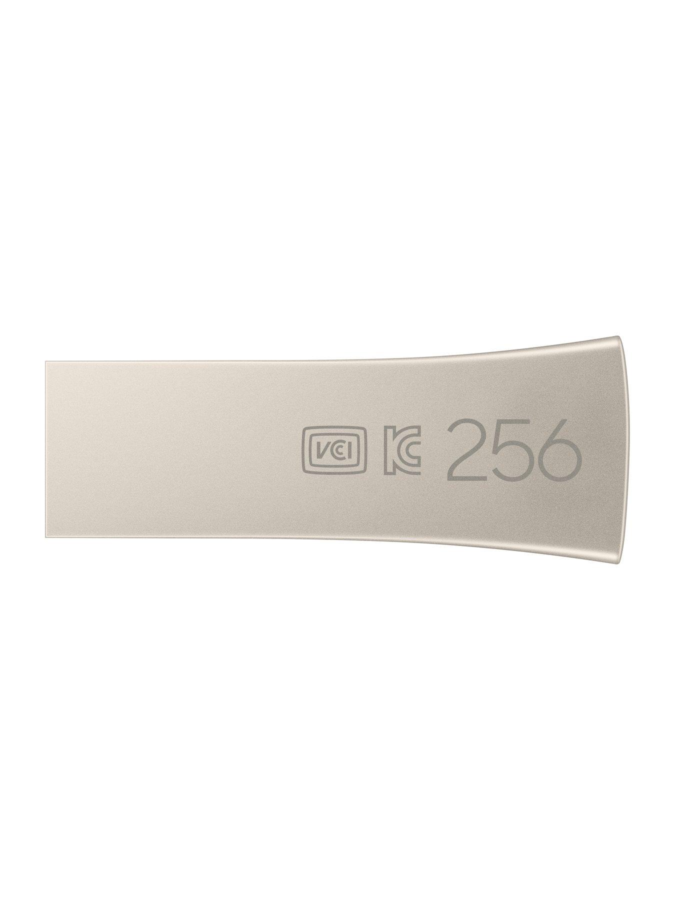 Image 2 of 7 of Samsung Bar Plus 256GB USB Drive Champagne Silver