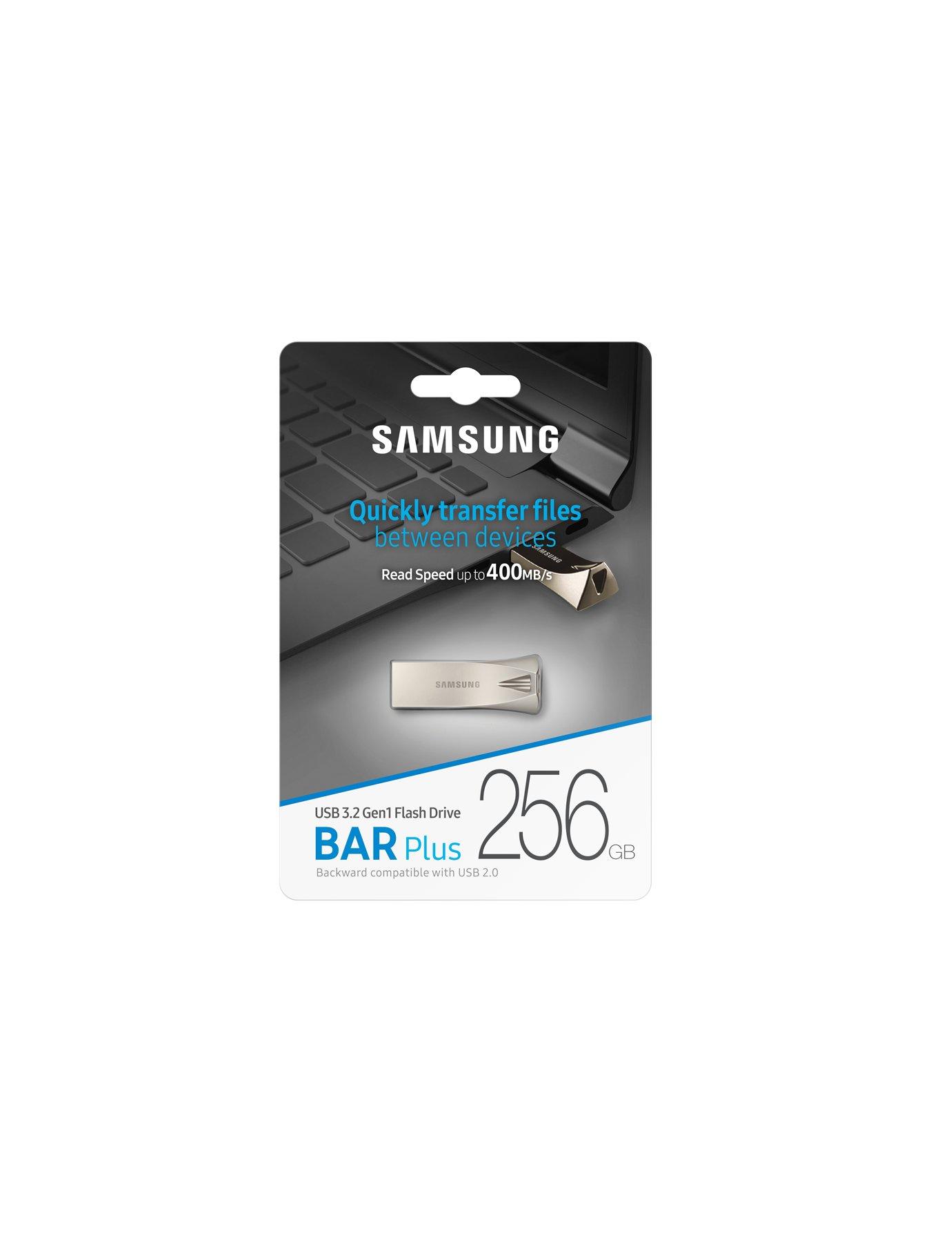 Image 6 of 7 of Samsung Bar Plus 256GB USB Drive Champagne Silver