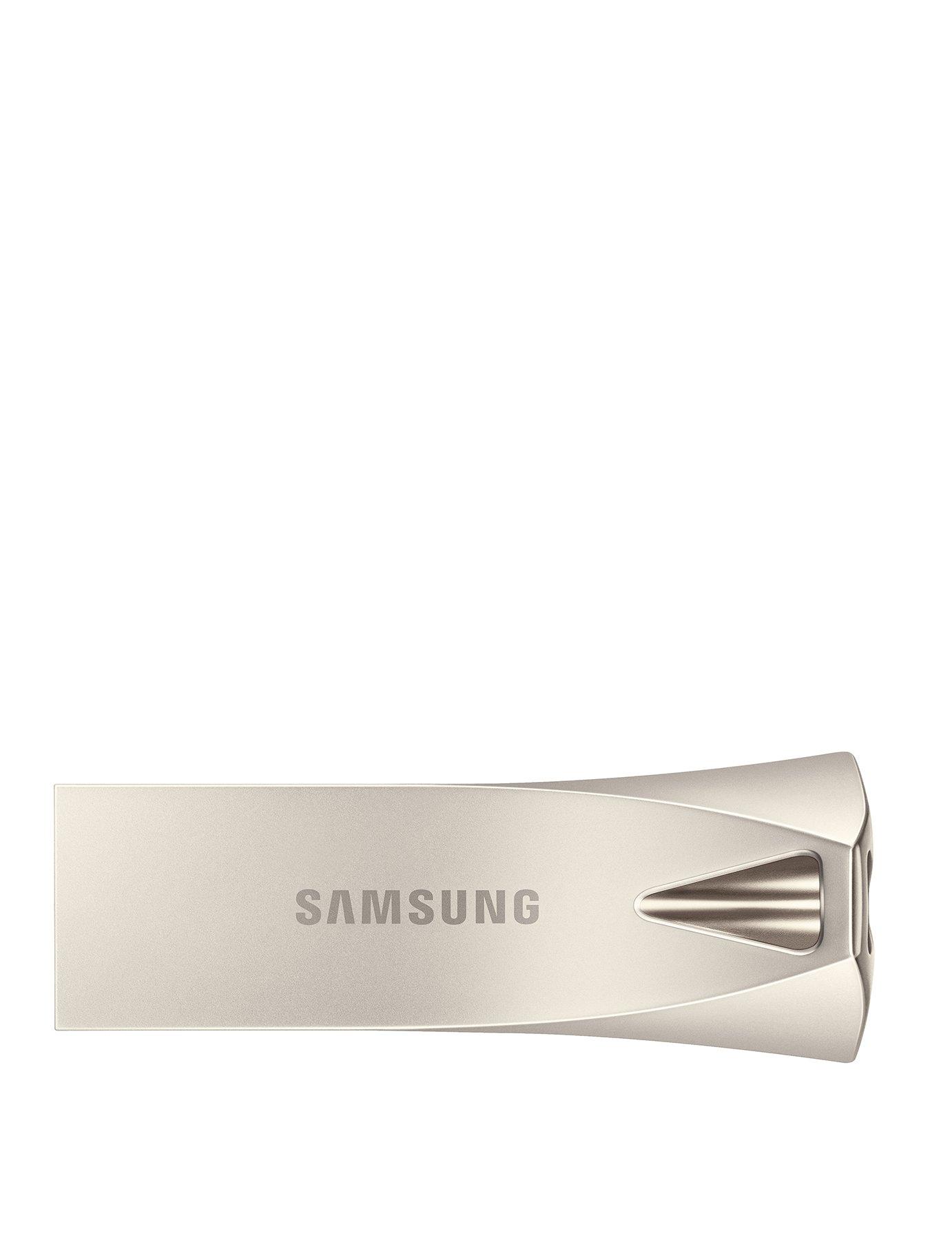 Image 1 of 7 of Samsung Bar Plus 512GB USB Drive Champagne Silver