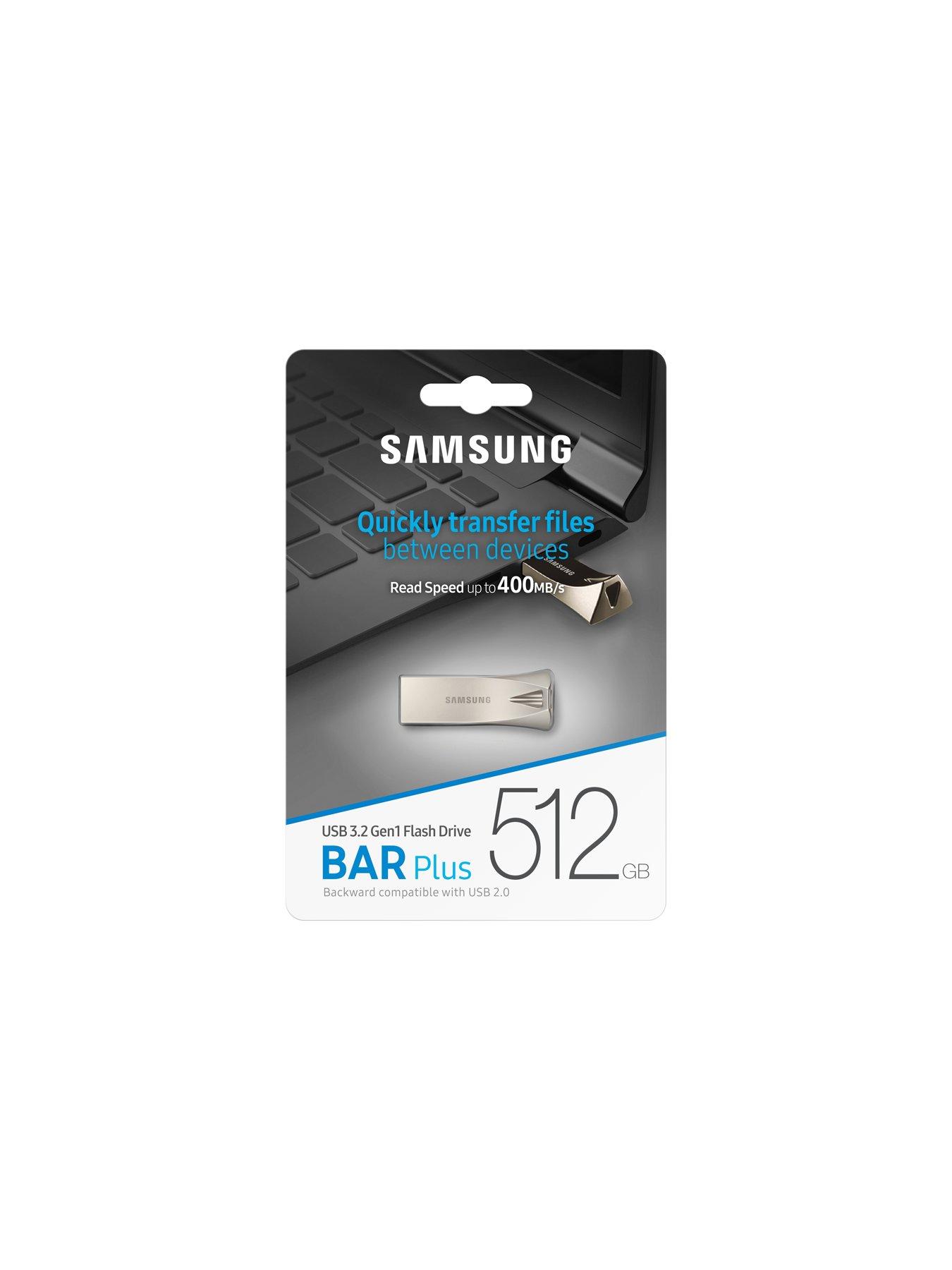 Image 6 of 7 of Samsung Bar Plus 512GB USB Drive Champagne Silver