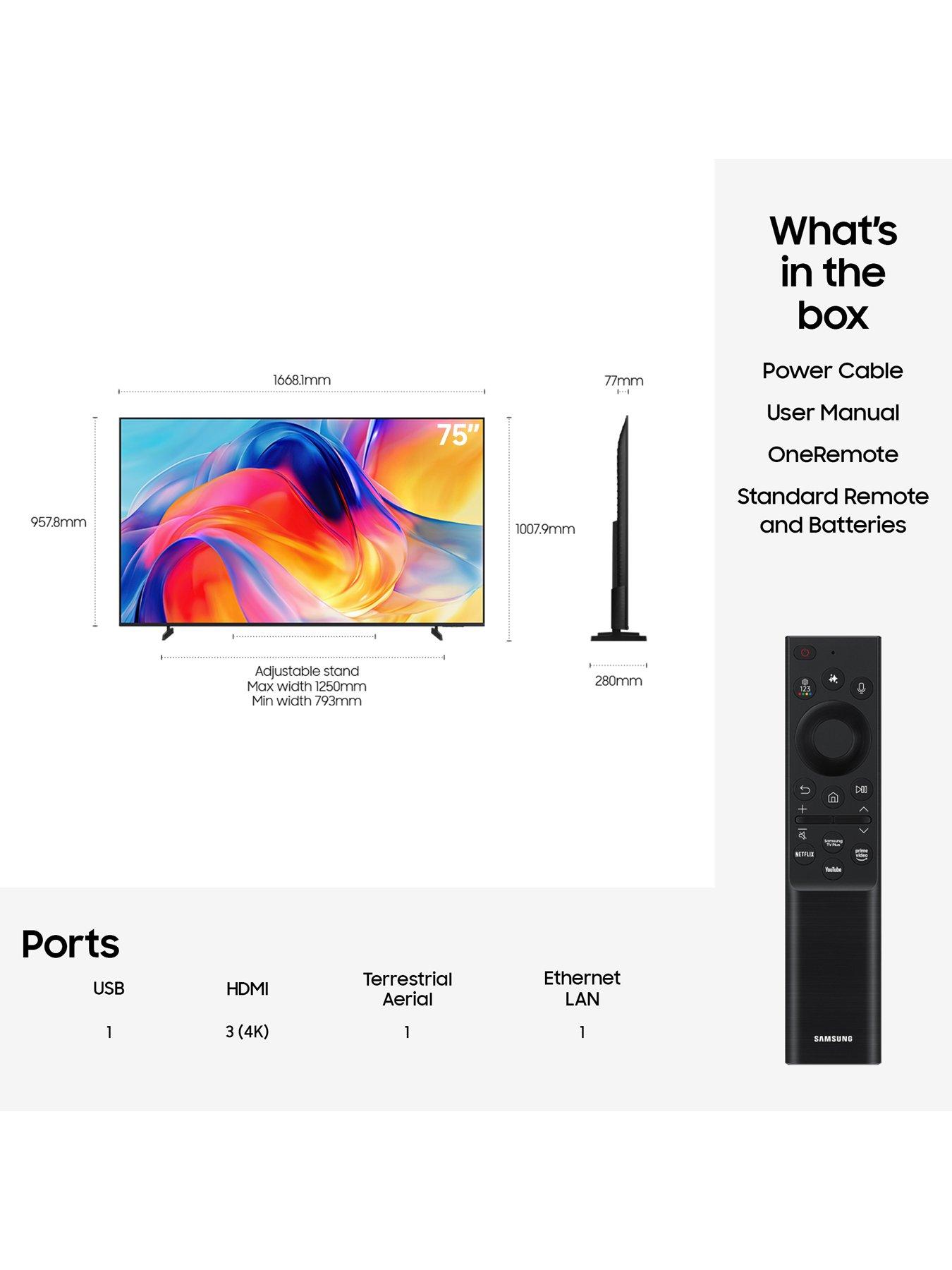 Image 7 of 8 of Samsung 75" Mini LED, Mini LED Processor 4K, 4K Upscaling, Mini LED Backlight, Mini LED HDR, Motion Xcelerator, Pure Spectrum Colour