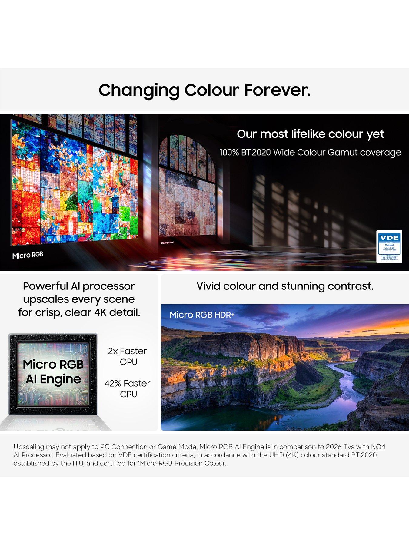 Image 3 of 8 of Samsung 85-inch&nbsp;Micro RGB 4K R85H Vision AI Smart TV - MRE85R85HAUXXU