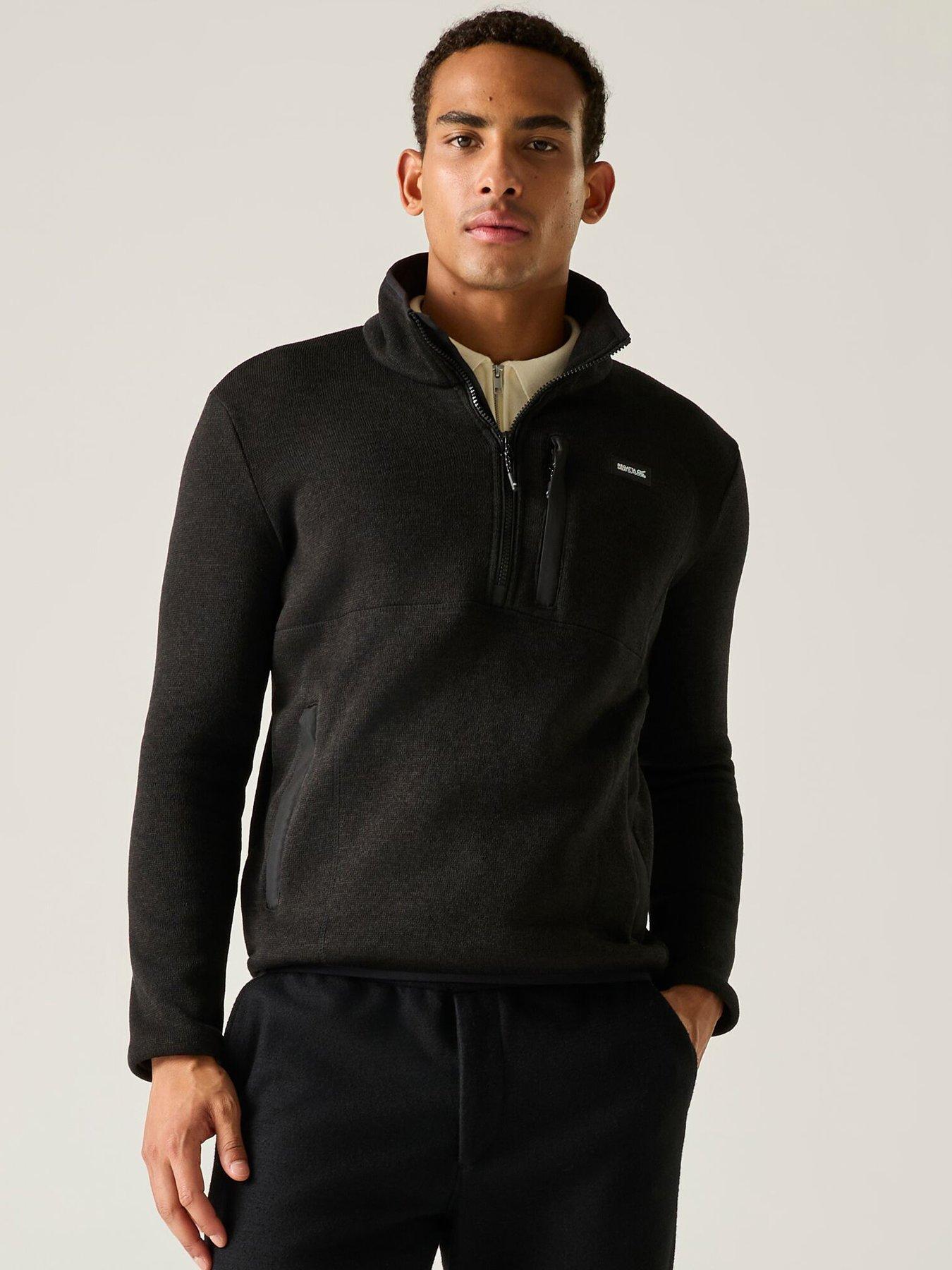Image 1 of 7 of Regatta Mens Barlee Half Zip Fleece - Black