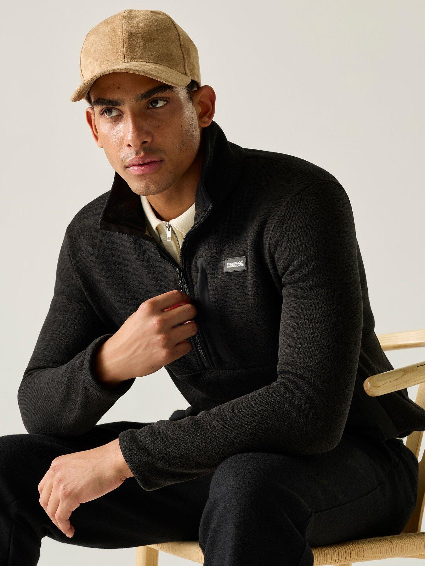 Image 2 of 7 of Regatta Mens Barlee Half Zip Fleece - Black