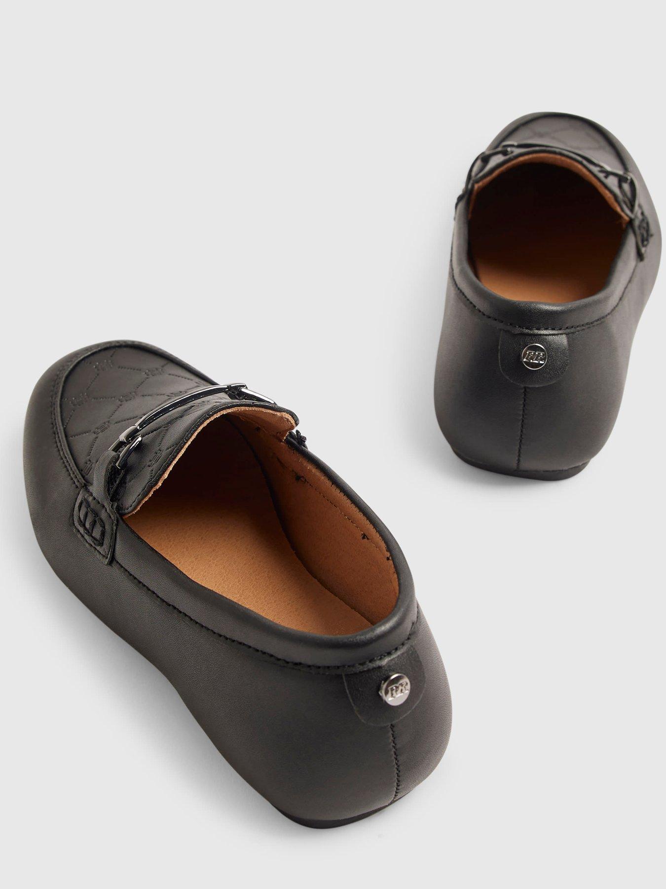 Image 5 of 5 of River Island Boys Embossed Snaffle Shoes - Black