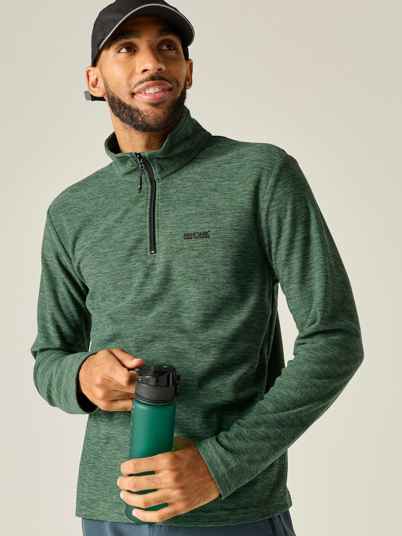 Image 1 of 5 of Regatta Mens Thompson Marl Fleece -dark Forest Green