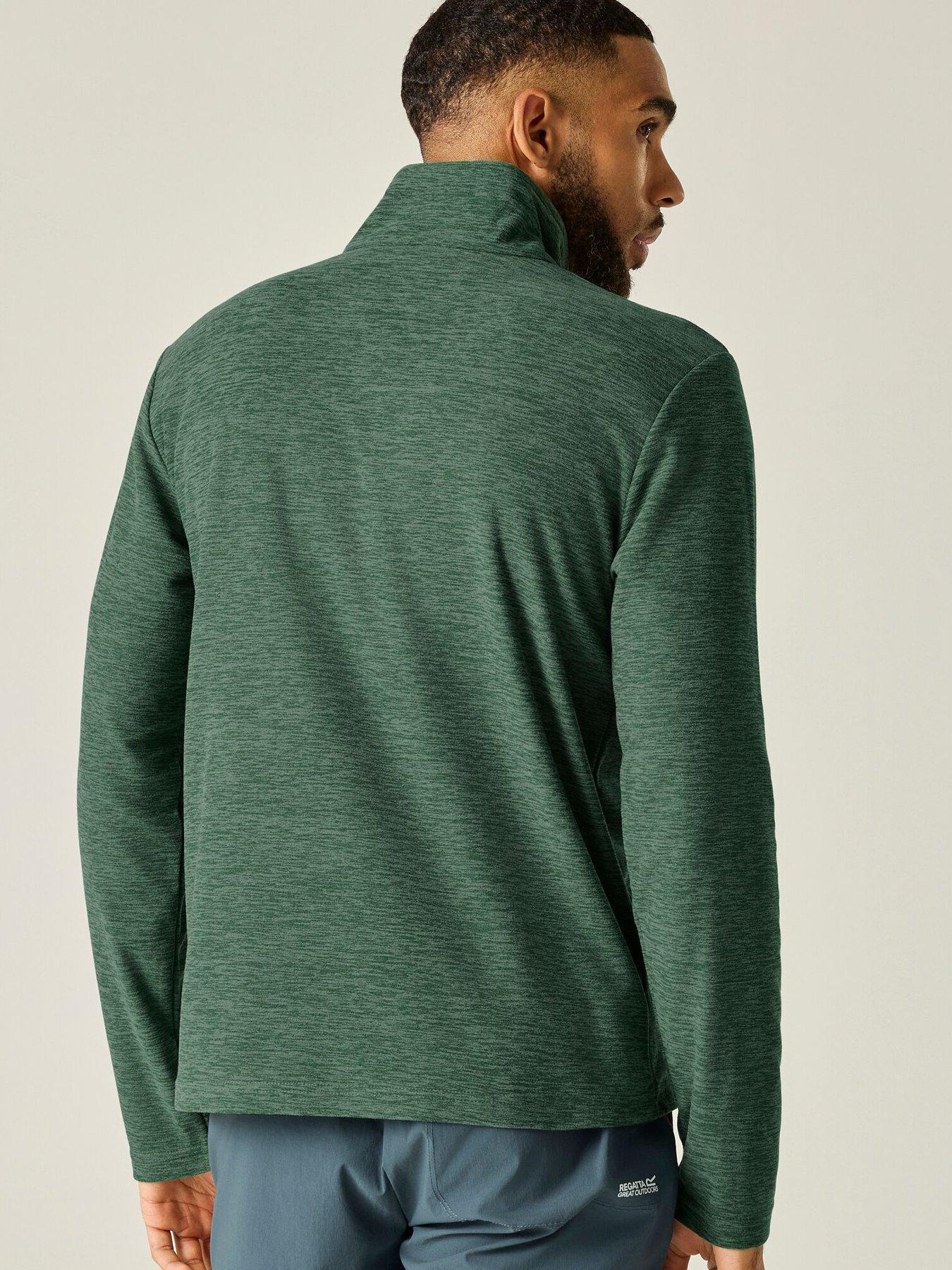 Image 2 of 5 of Regatta Mens Thompson Marl Fleece -dark Forest Green